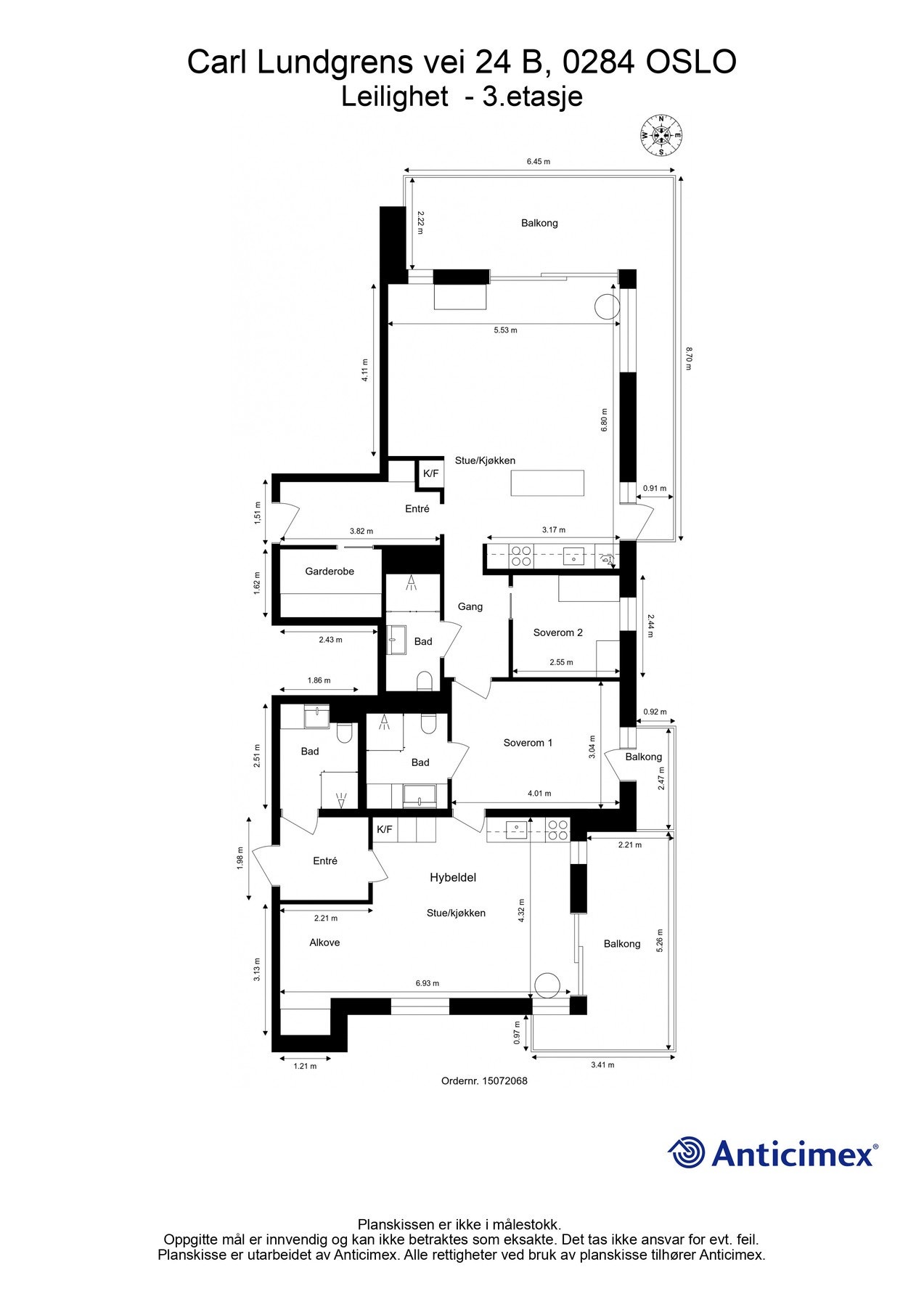 Plantegning Galleribilde