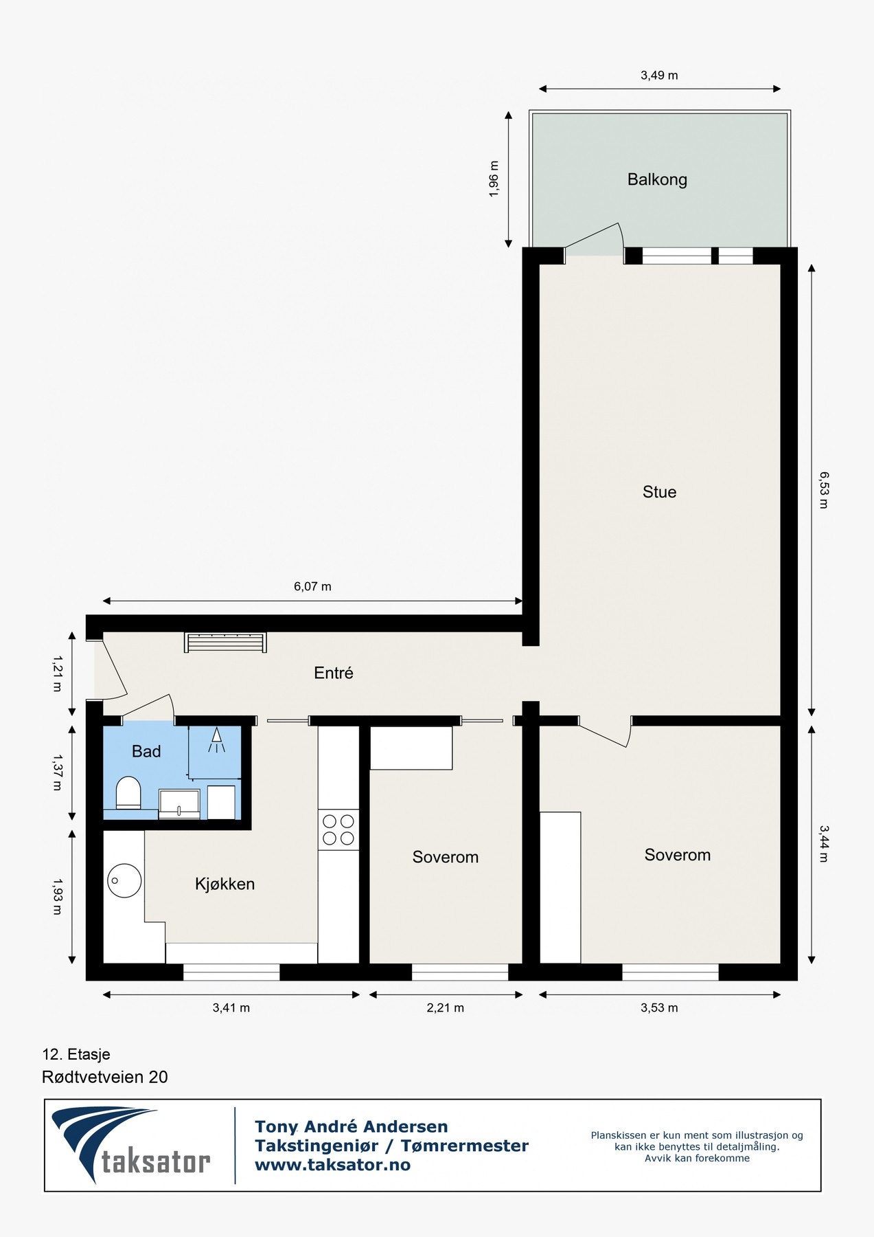 Plantegning Galleribilde