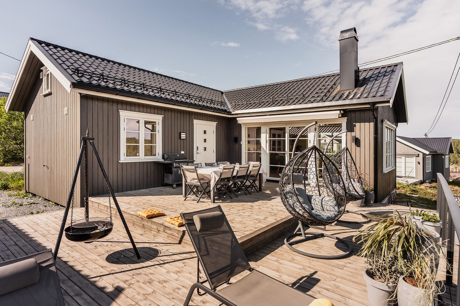 En særdeles hyggelig og skjermet uteplass. Galleribilde