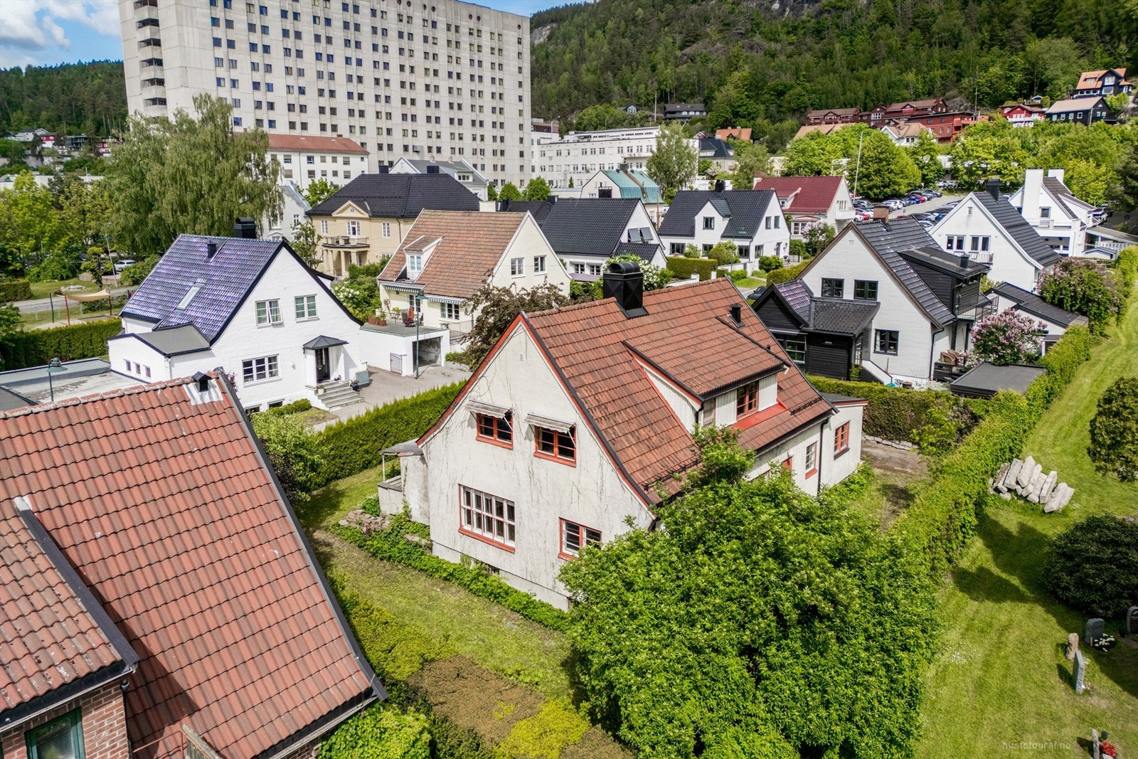 Området er kjent for sin engelskinspirerte hagebystil fra 1930-årene Galleribilde