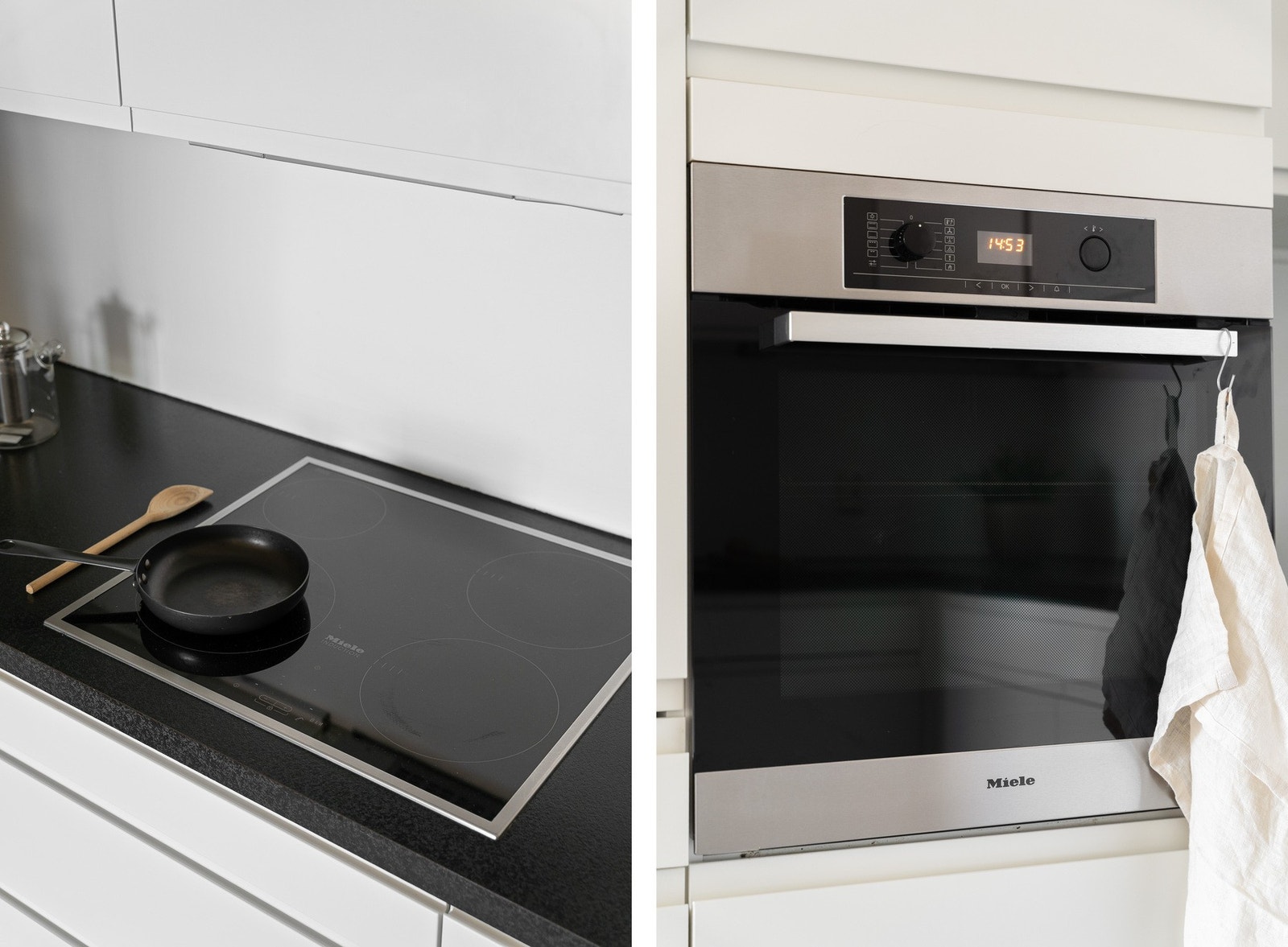 Hvitevarene er i god stand og levert av Miele. Av hvitevarer er der oppvaskmaskin, platetopp, stekeovn og kjøleskap med frysedel. Galleribilde