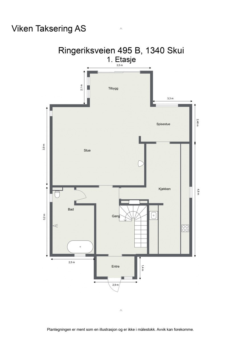 Plantegning 1.etasje. Galleribilde