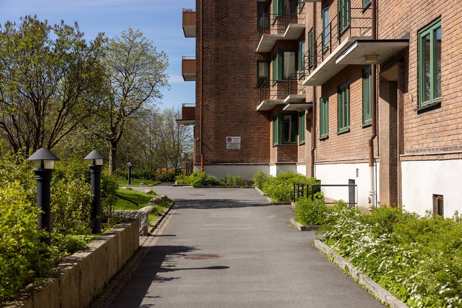 Det arrangeres sommerfest i borettslaget der beboerne kan samles. Galleribilde