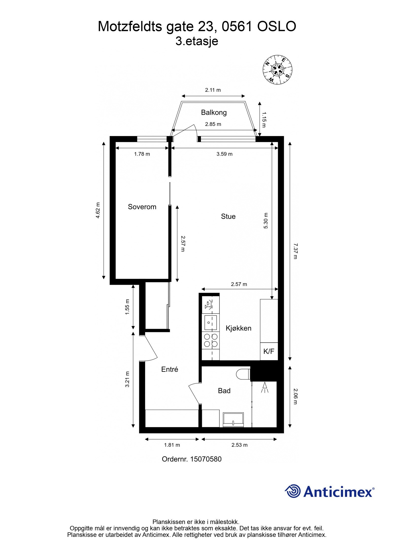 Planskisse. Galleribilde