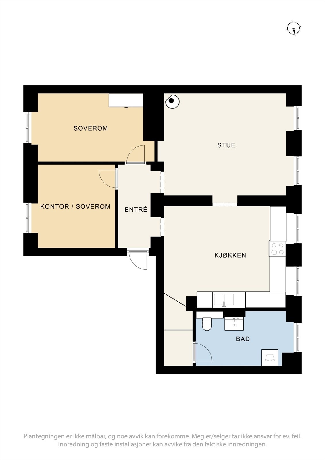 Plantegning - 2 etasje. Galleribilde