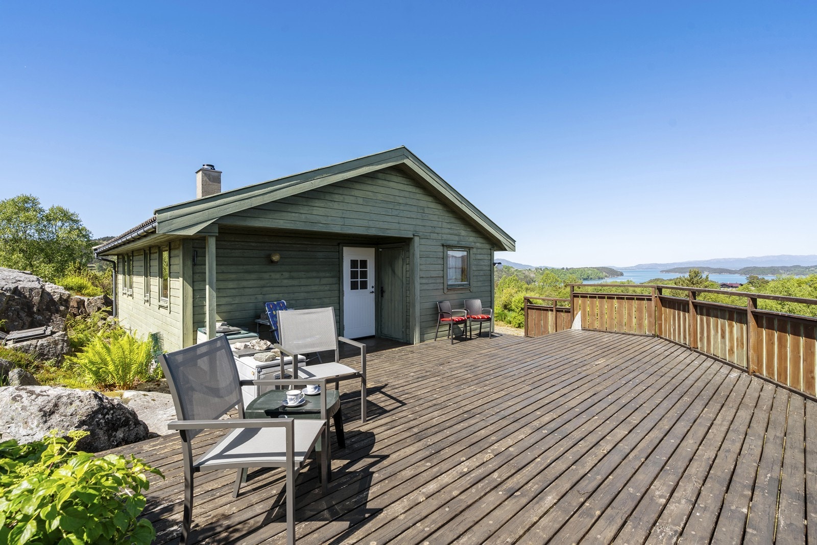 Stor og deilig terrasse Galleribilde