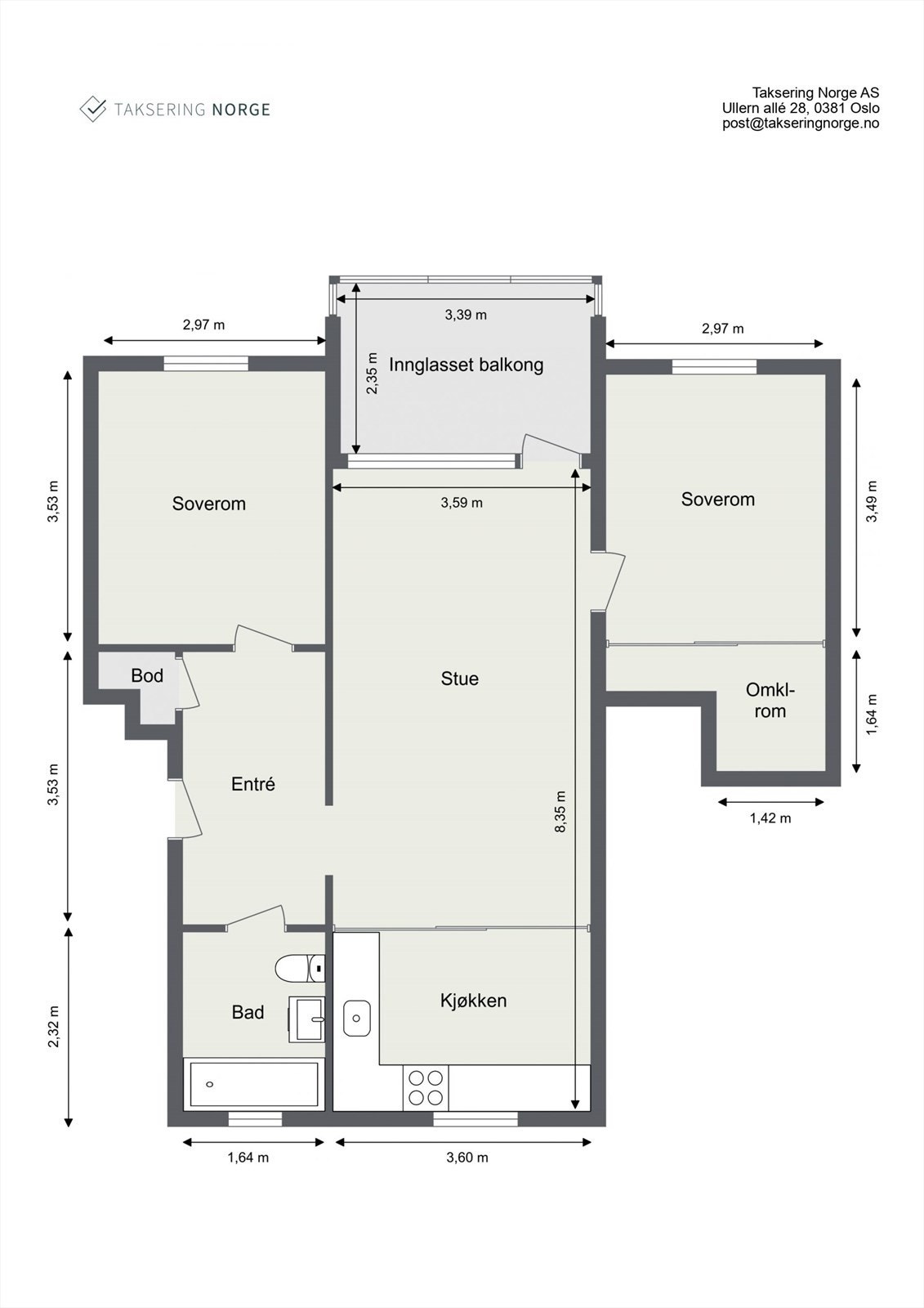 La oss se nærmere på boligens planskisse før du blar videre. Galleribilde