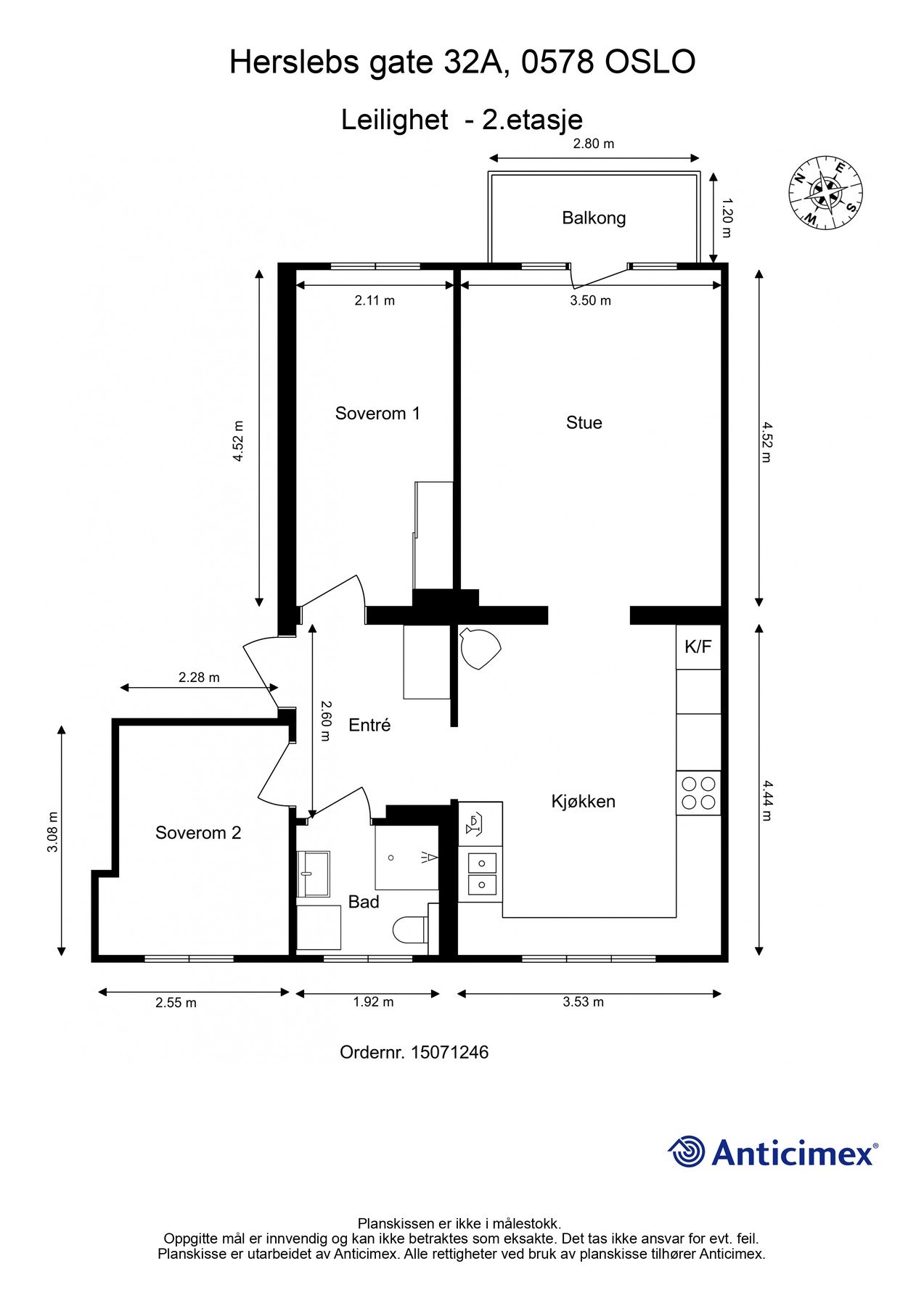 Leiligheten har en gjennomgående planløsning i 2. etasje som skaper en lun atmosfære. Galleribilde