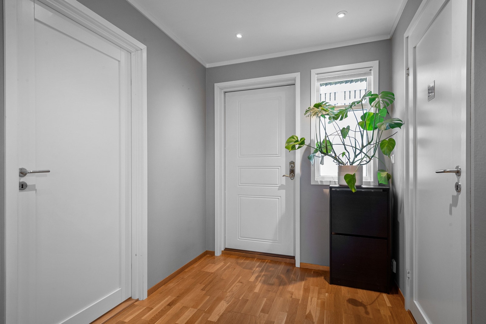 Gang med utgang til uteplass mot nord Galleribilde