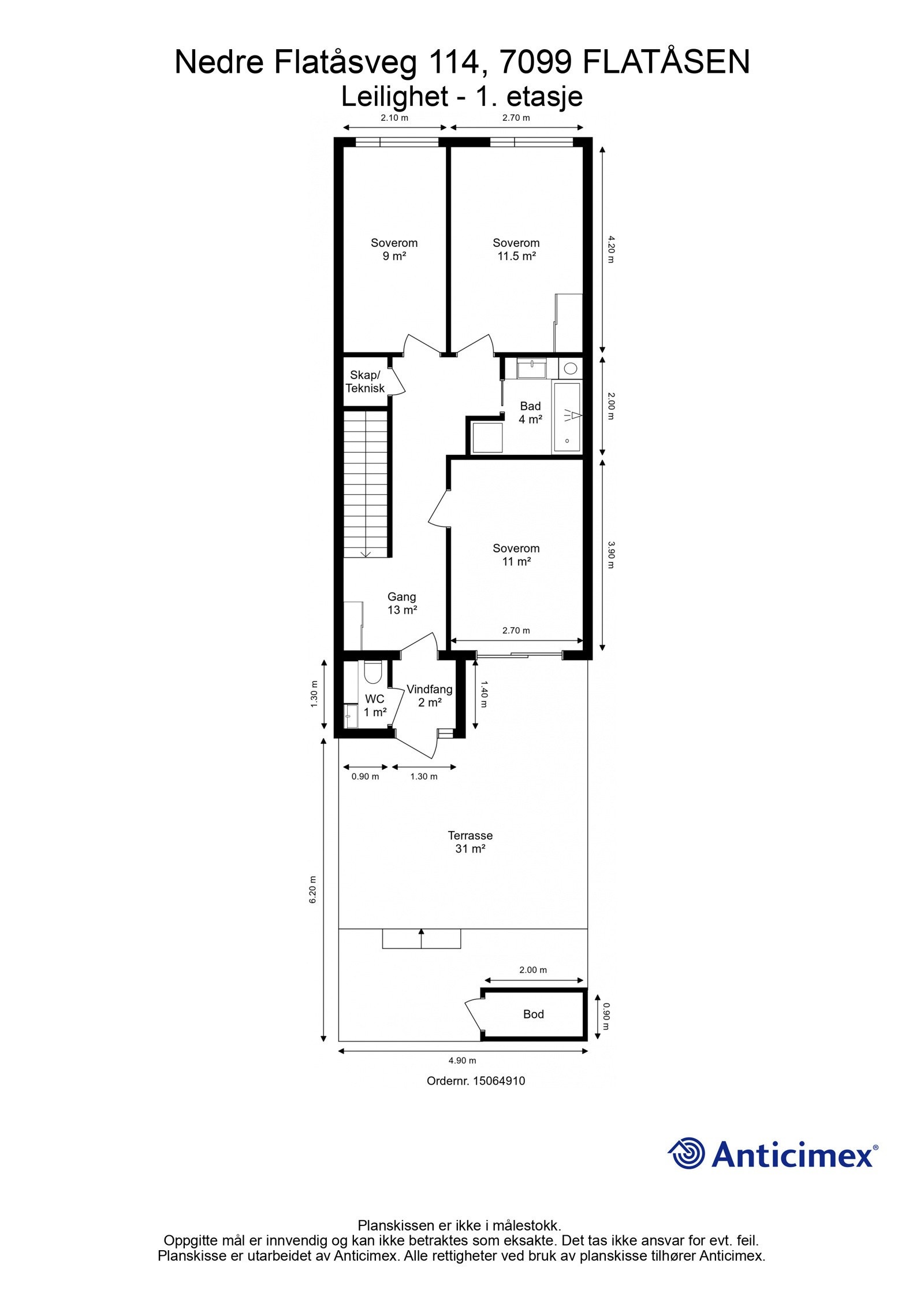 Plantegning 1. etasje. Galleribilde