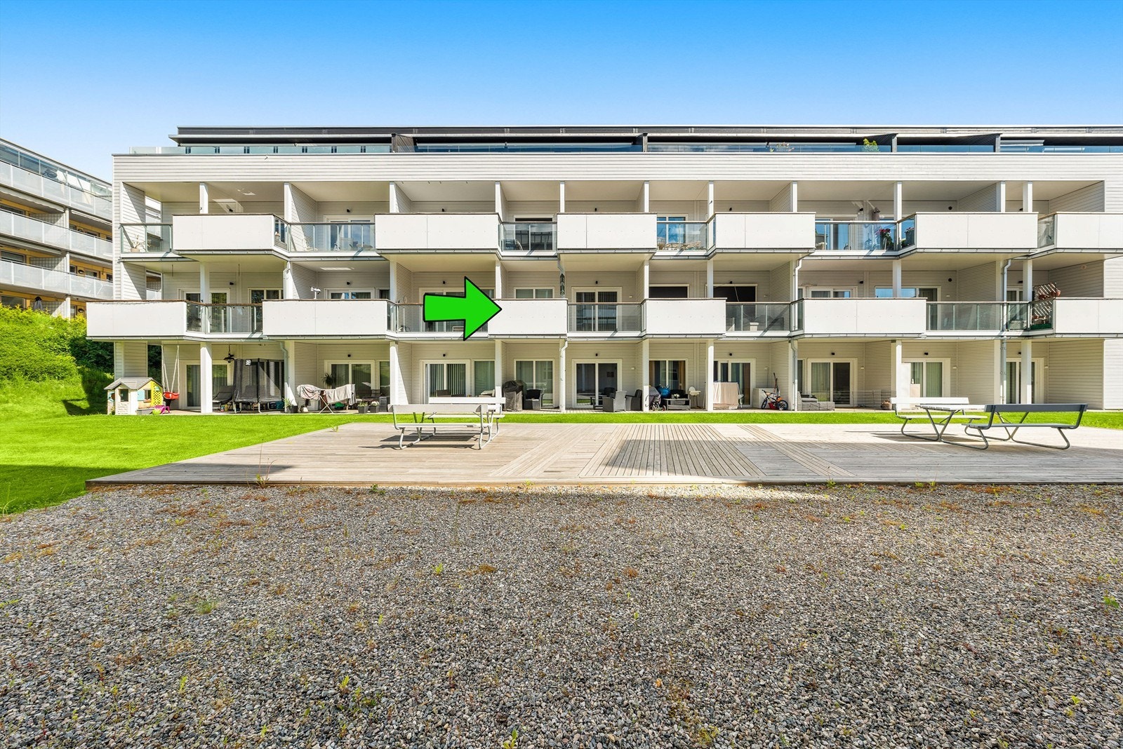 Sentrumsnær leilighet med parkering i garasje. Galleribilde