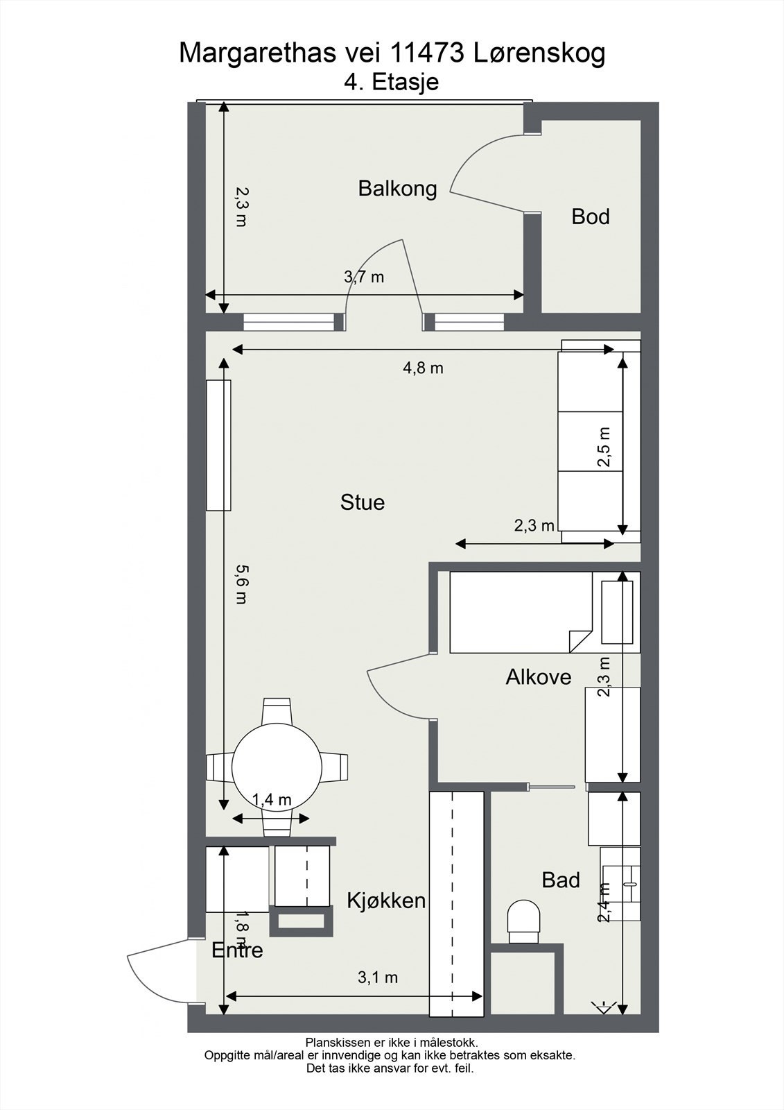 Margarethas vei 1 Lørenskog - 4. Etasje Galleribilde
