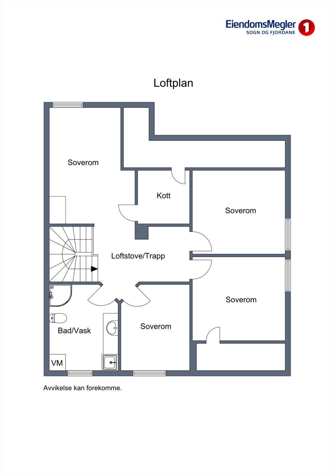 planskisse loftsplan Galleribilde
