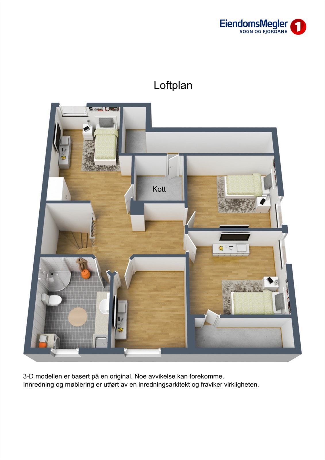 Planskisse loftsplan. Galleribilde