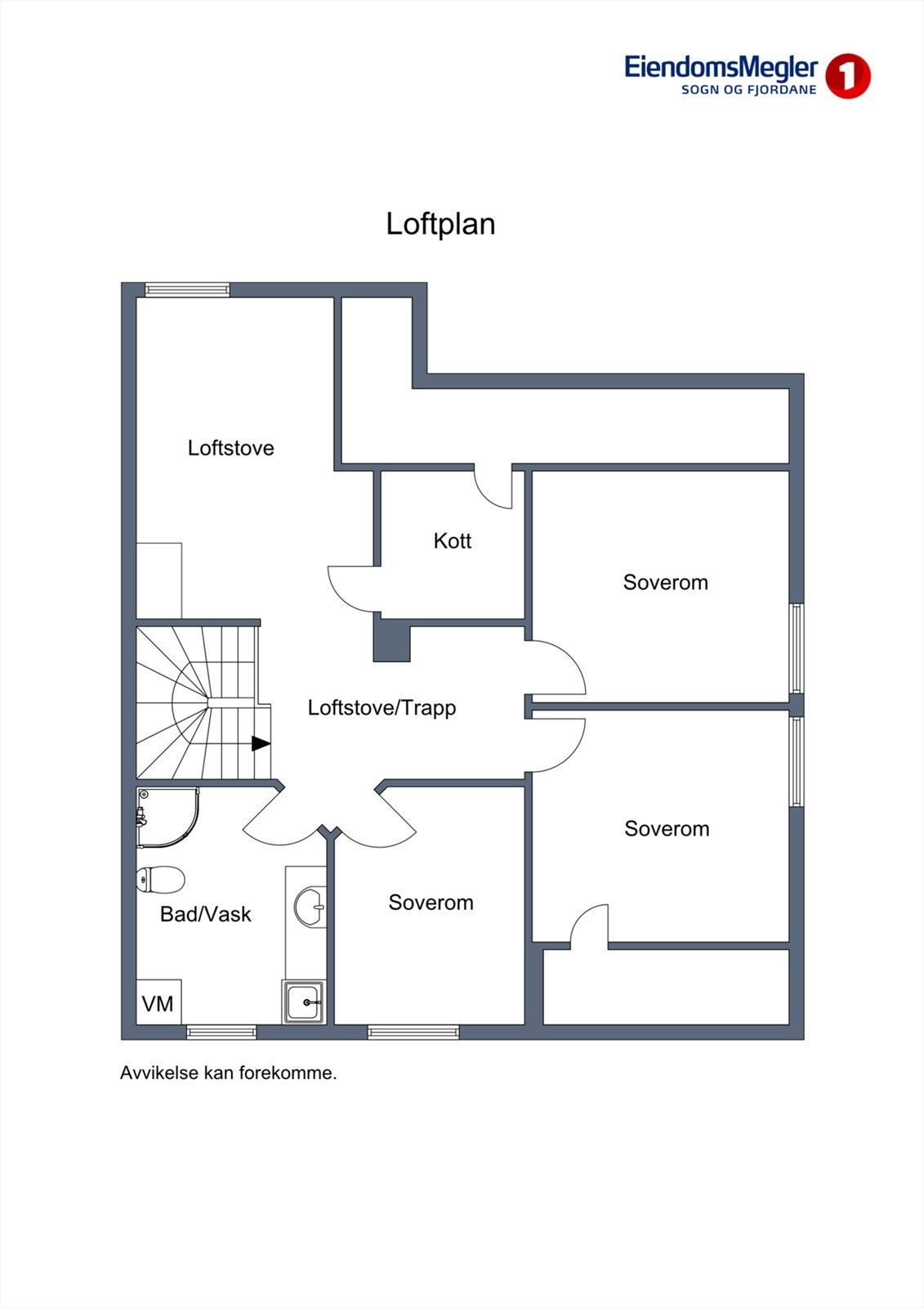 Planskisse loftsplan Galleribilde