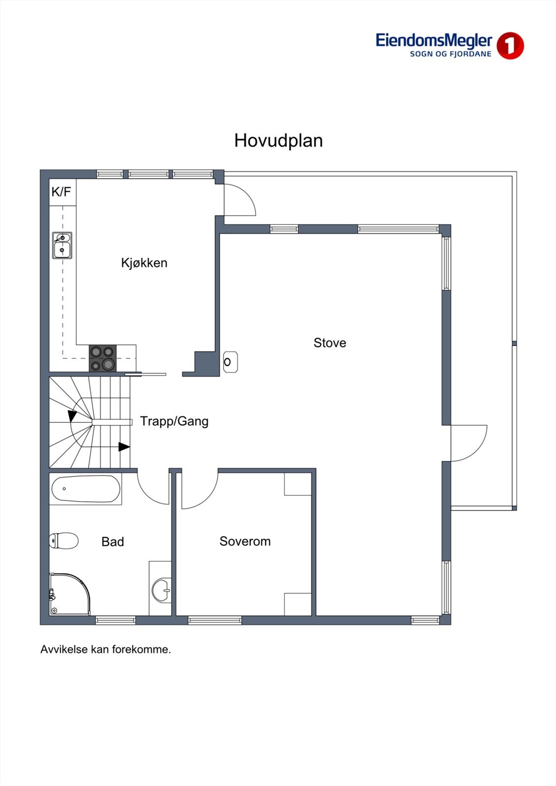 Planskisse hovudplan Galleribilde