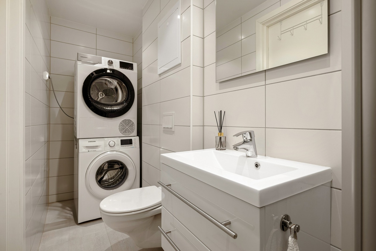 Her er det også opplegg for vaskemaskin. Galleribilde