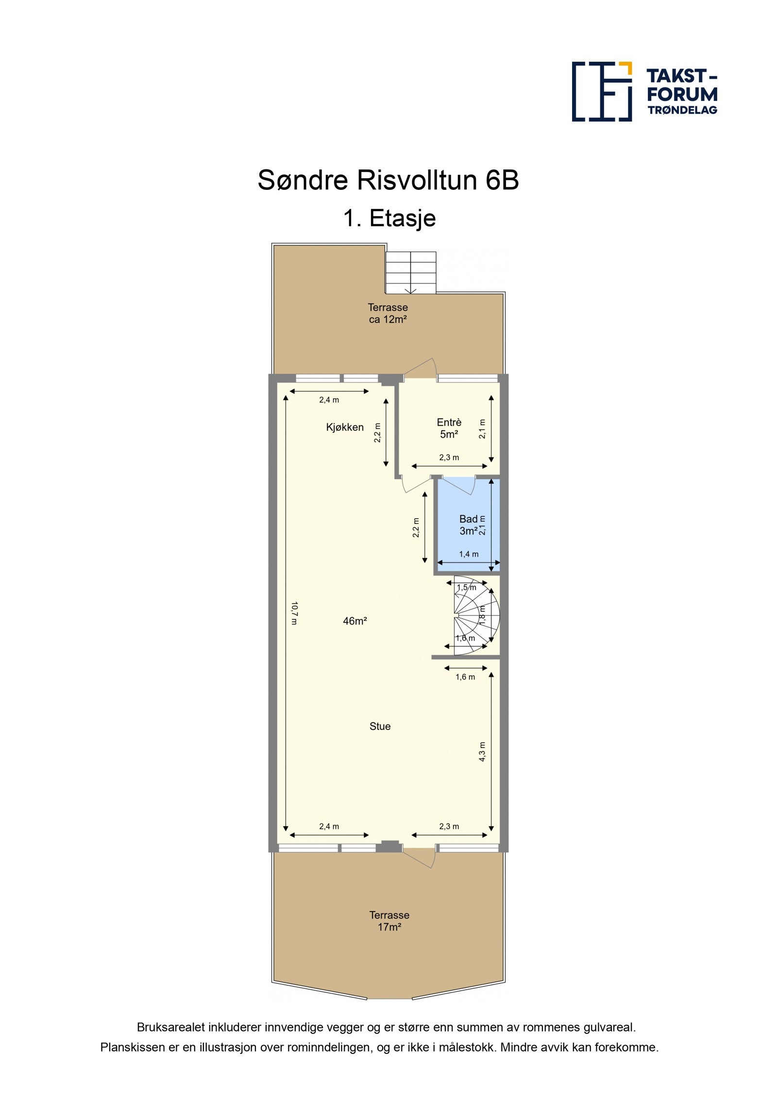 Plantegning 1. etasje. Galleribilde