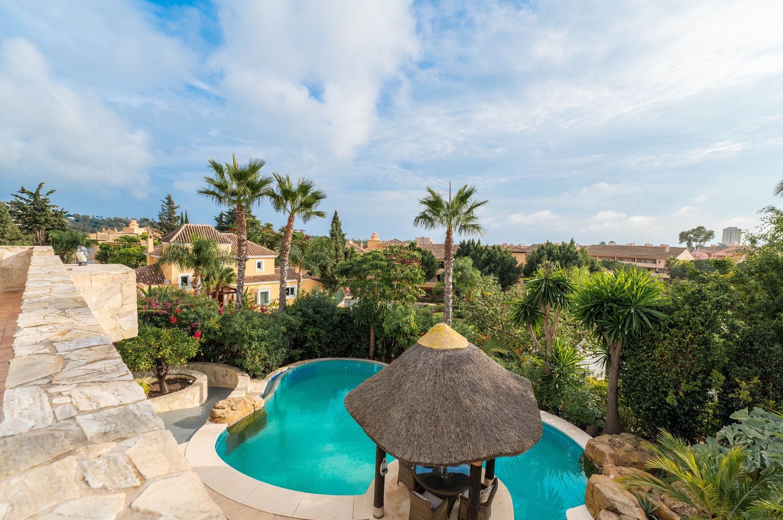 Utsikt fra terrassen. Galleribilde