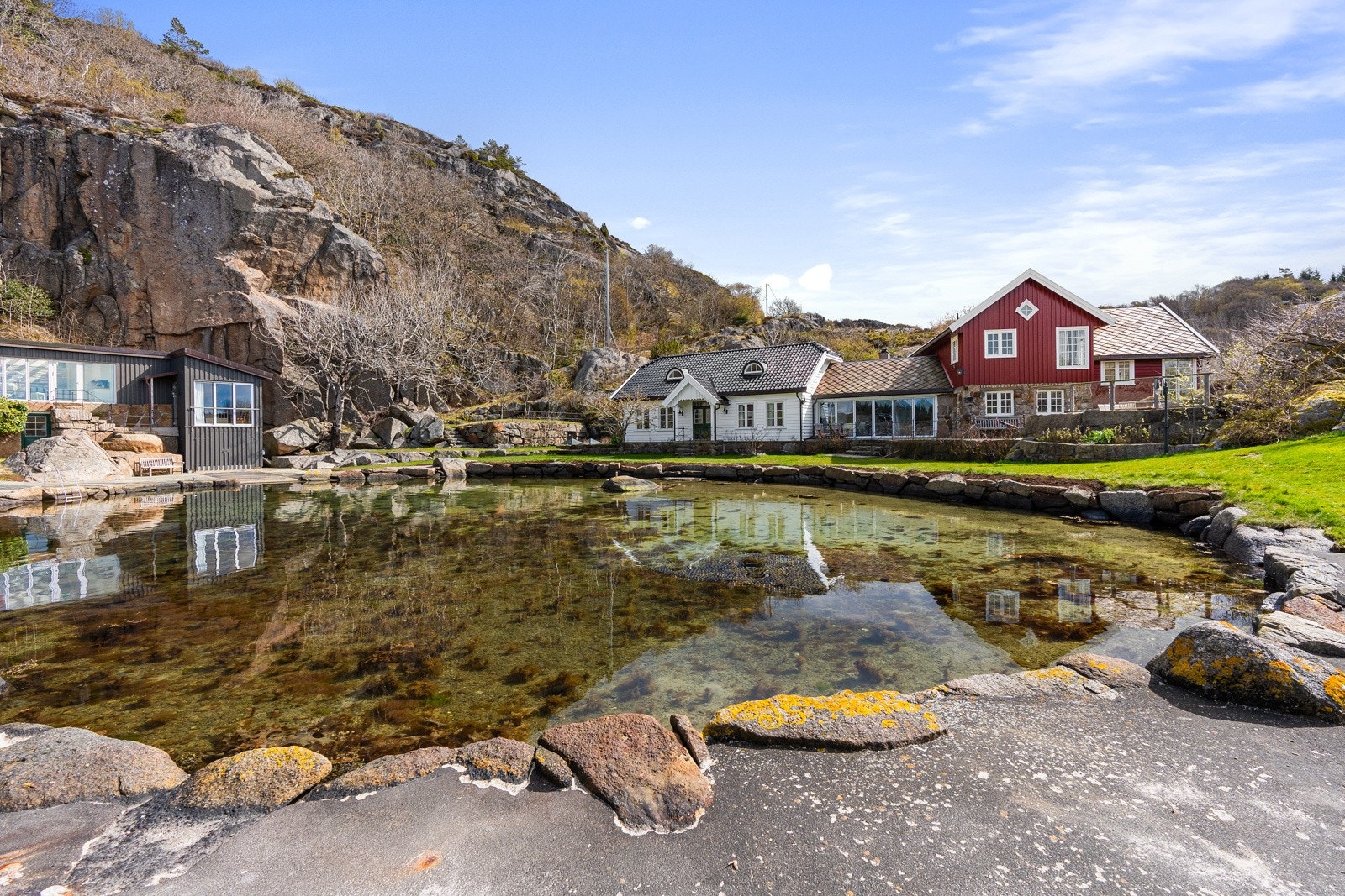 Del av bukta med lagunen Galleribilde