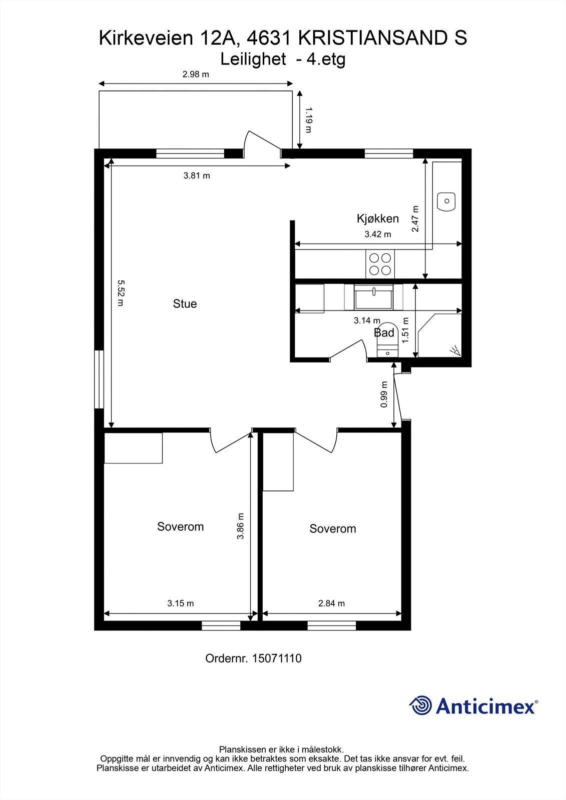 Plantegning Galleribilde