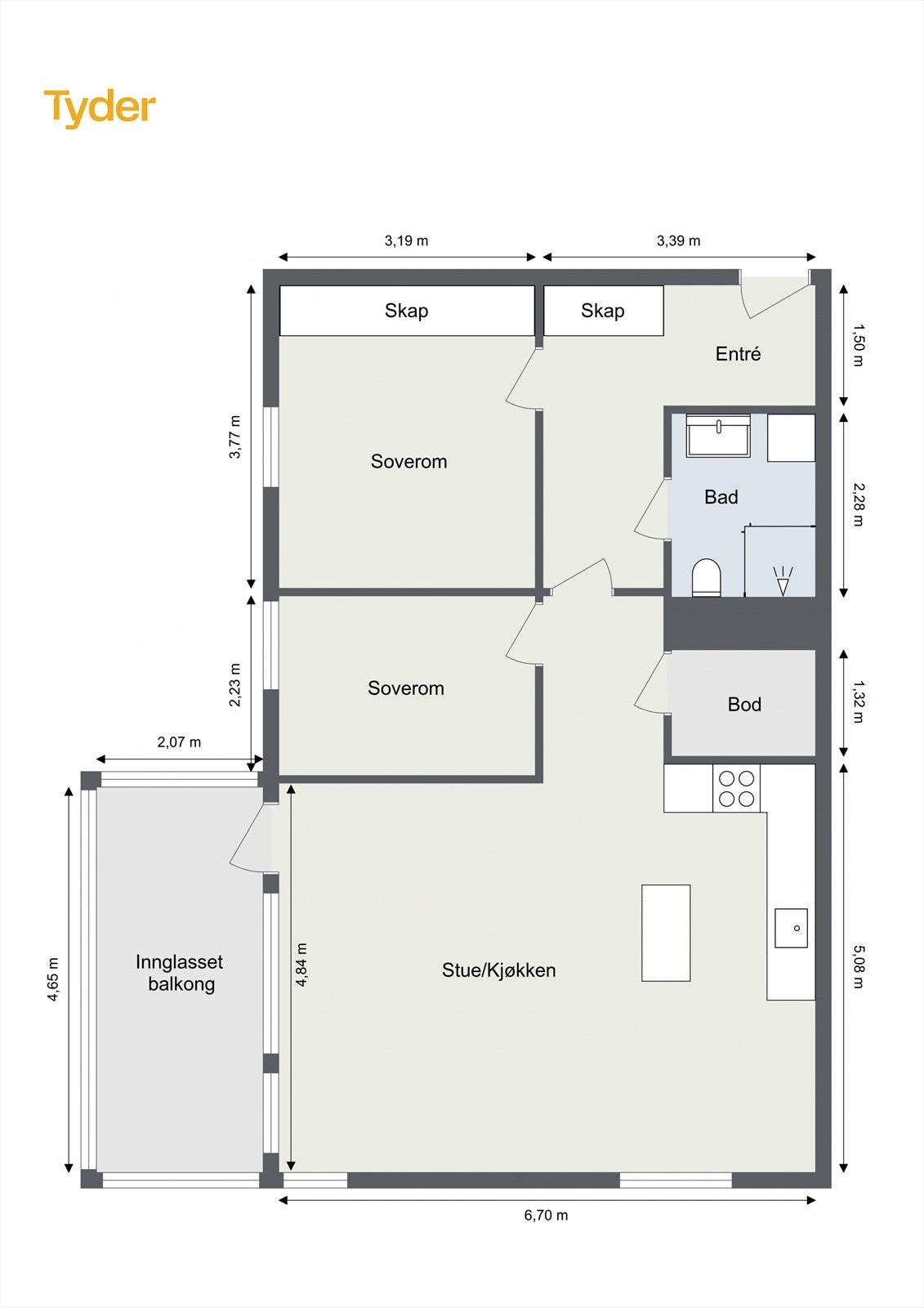 - Det medfølger en kjellerbod på ca. 5 m² og en fast garasjeplass - Galleribilde