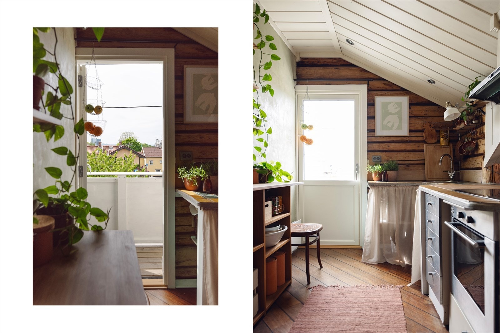 Adkomst fra kjøkken til sydvestvendt balkong med gode solforhold. Galleribilde