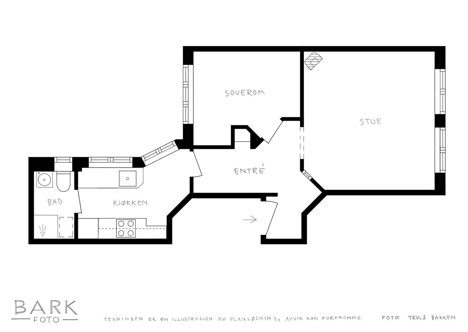 Plantegning - Kirkegaten 3 Galleribilde