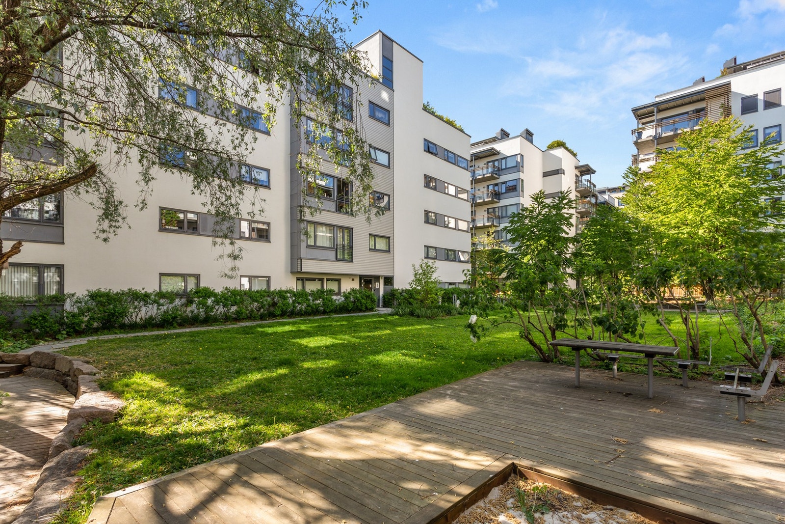 Fasaden er omgitt av flotte fellesområder Galleribilde