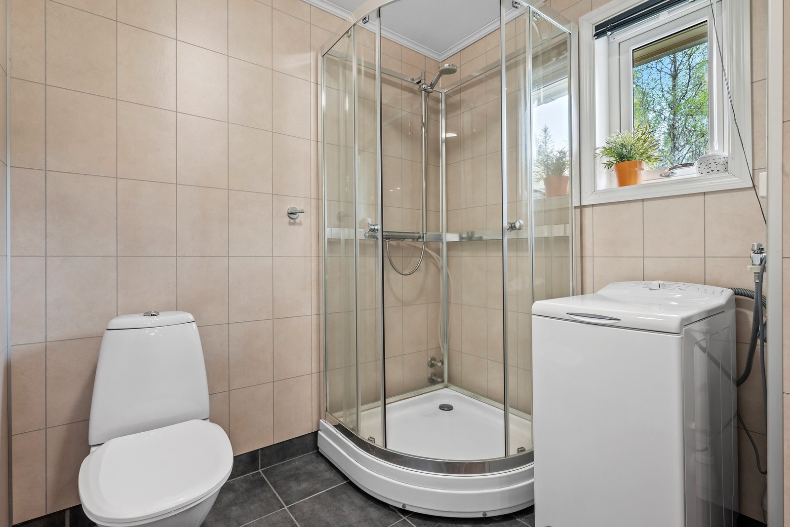 Her er det også opplegg for vaskemaskin. Galleribilde