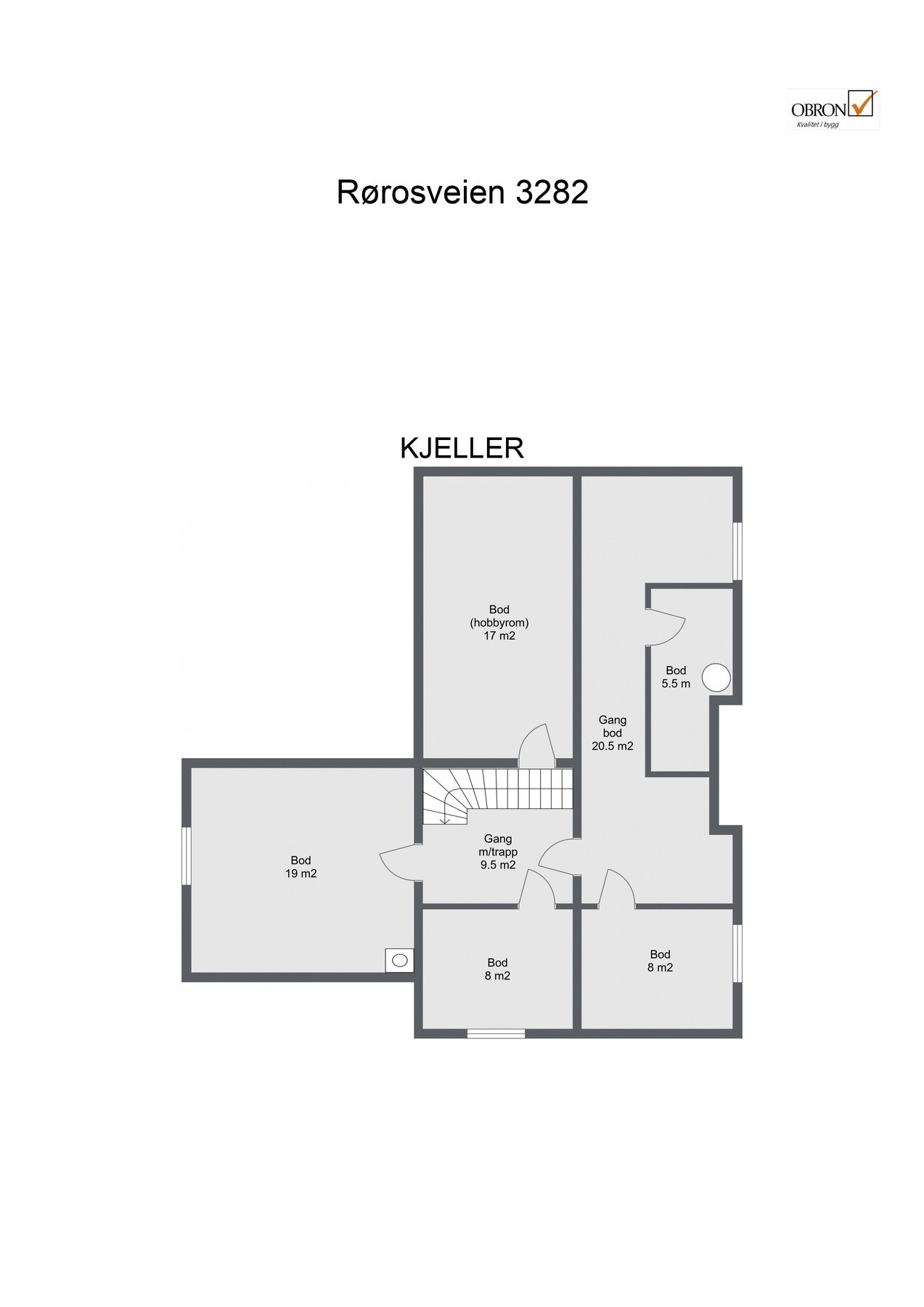 Plantegning kjelleretasje. Galleribilde