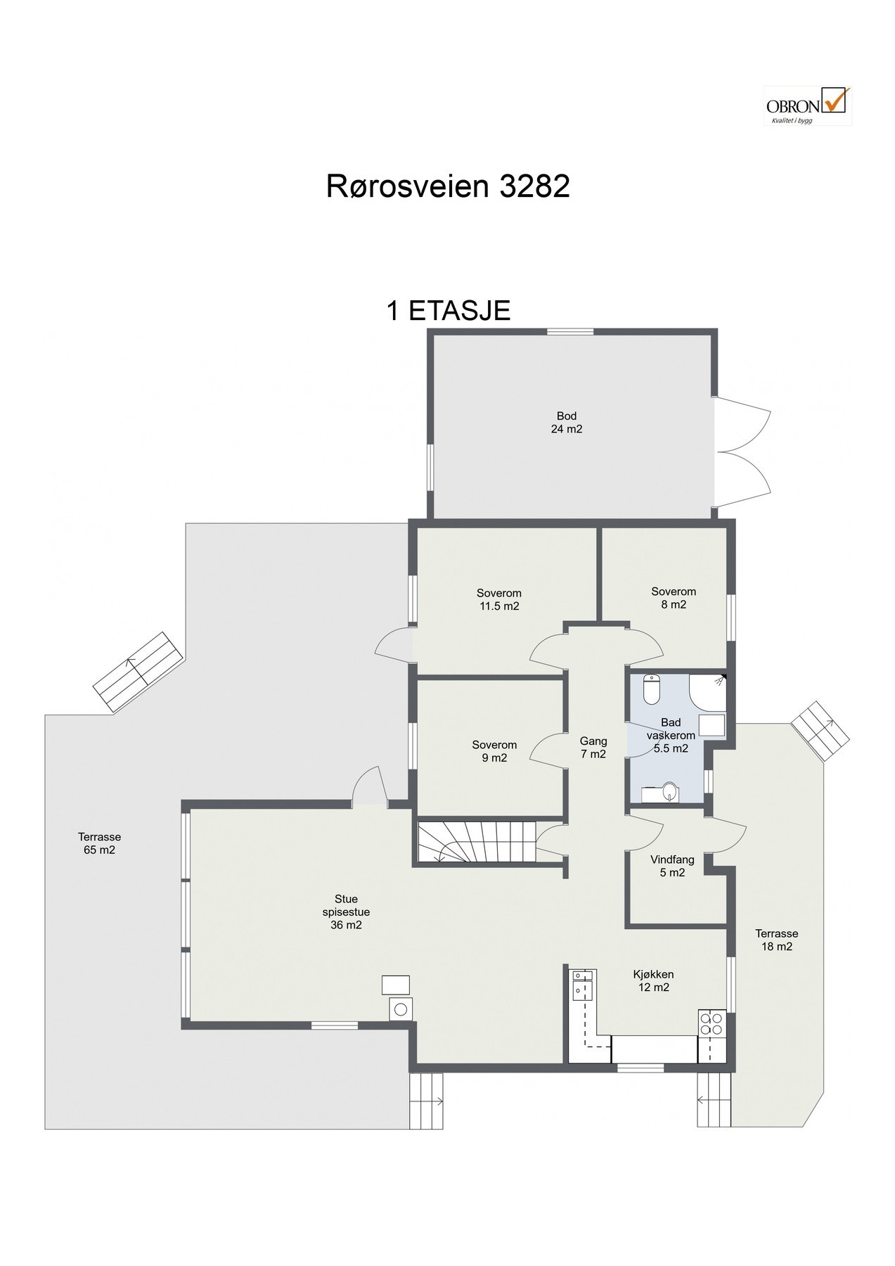 Plantegning 1. etasje. Galleribilde