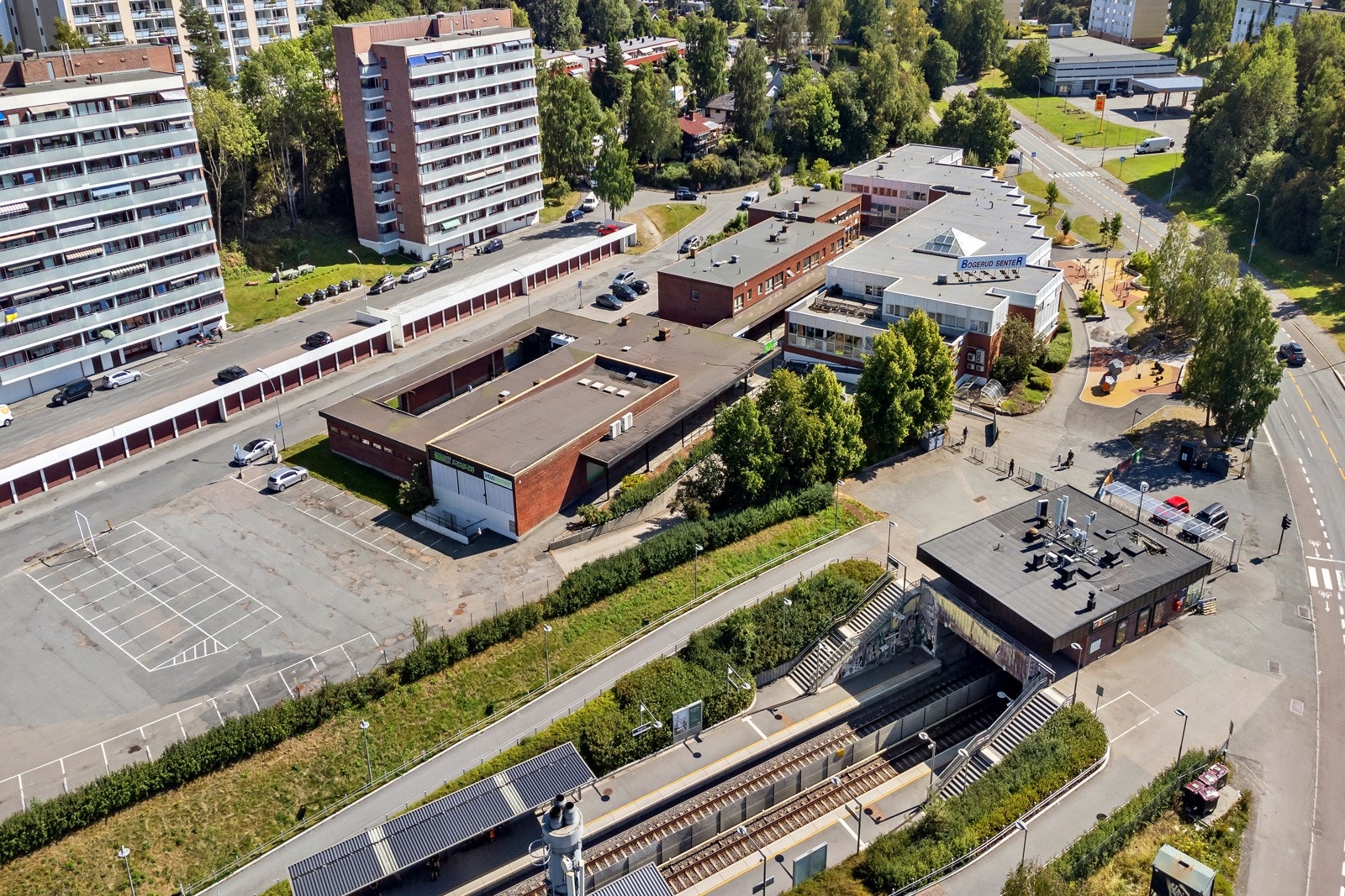 Bogerud senter er under utbygging. Galleribilde