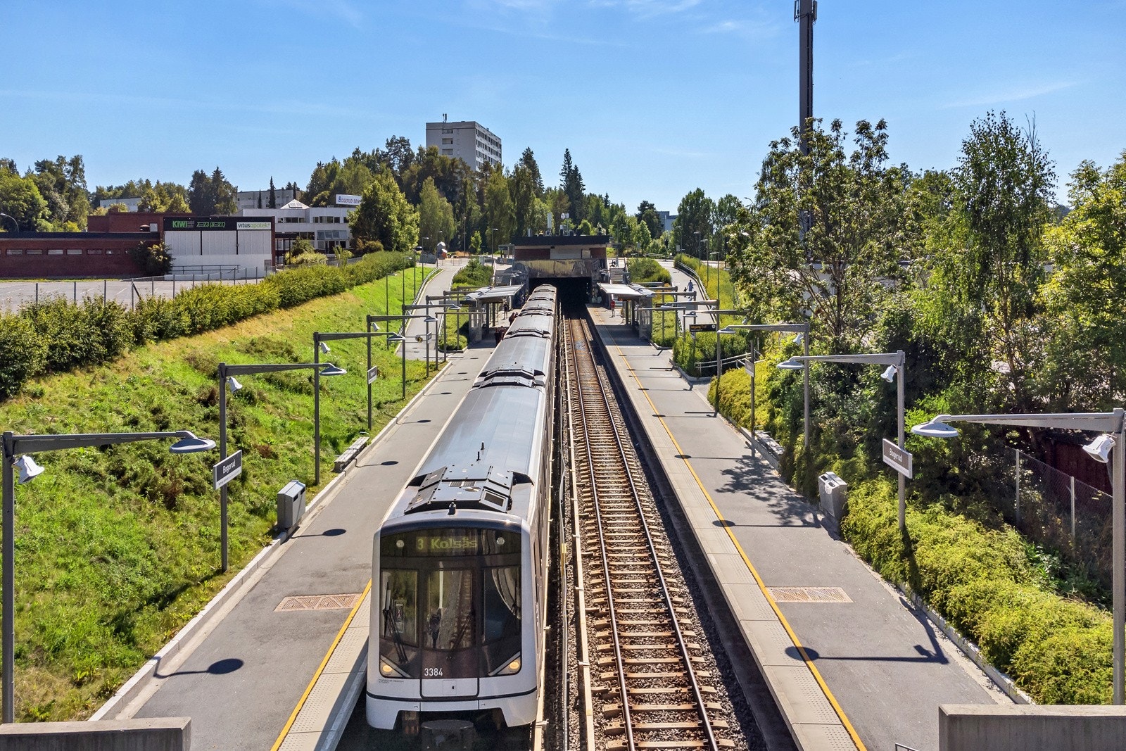 Bogerud T-bane. Galleribilde