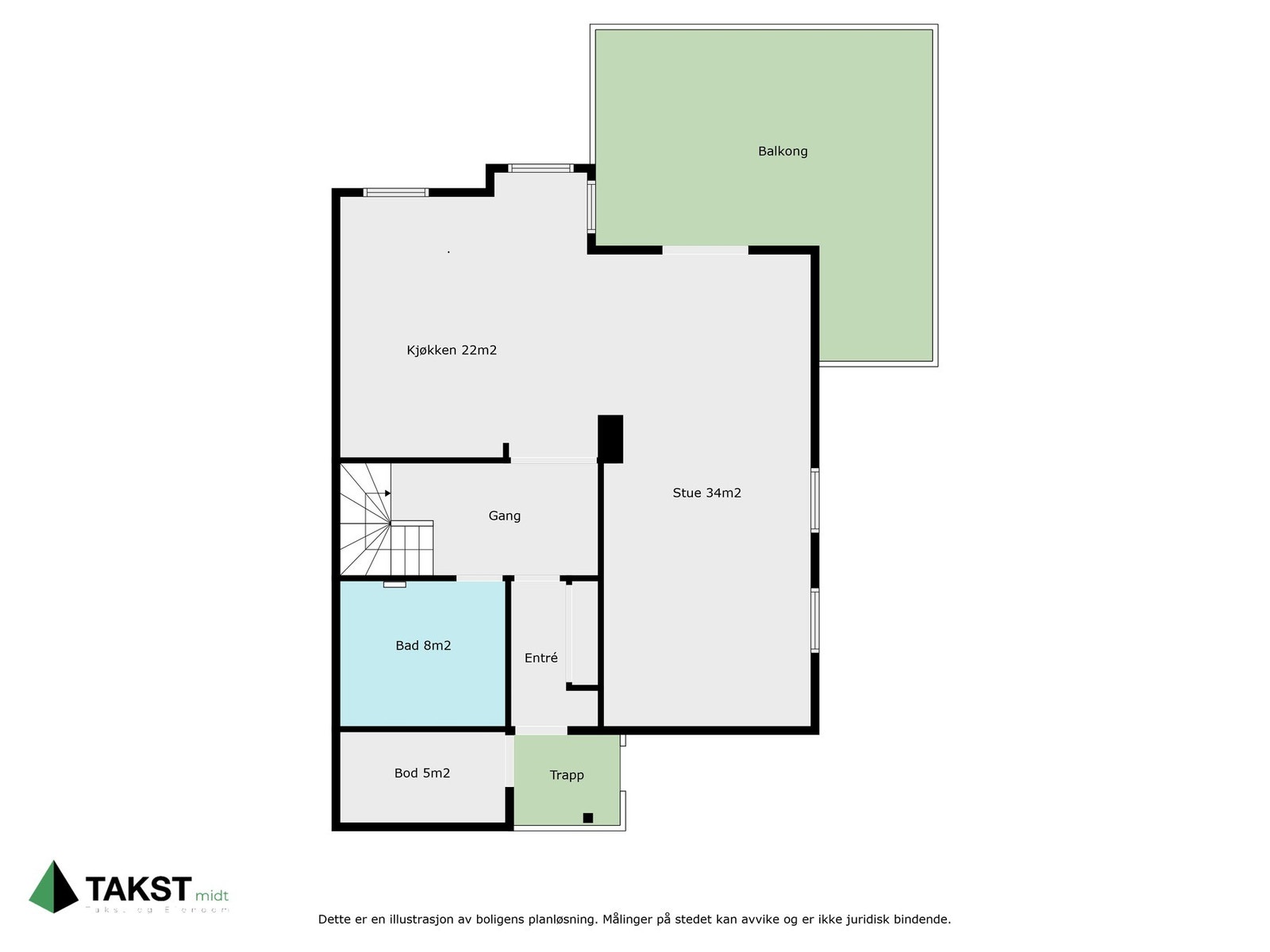 Planløsning hovedplan. Galleribilde