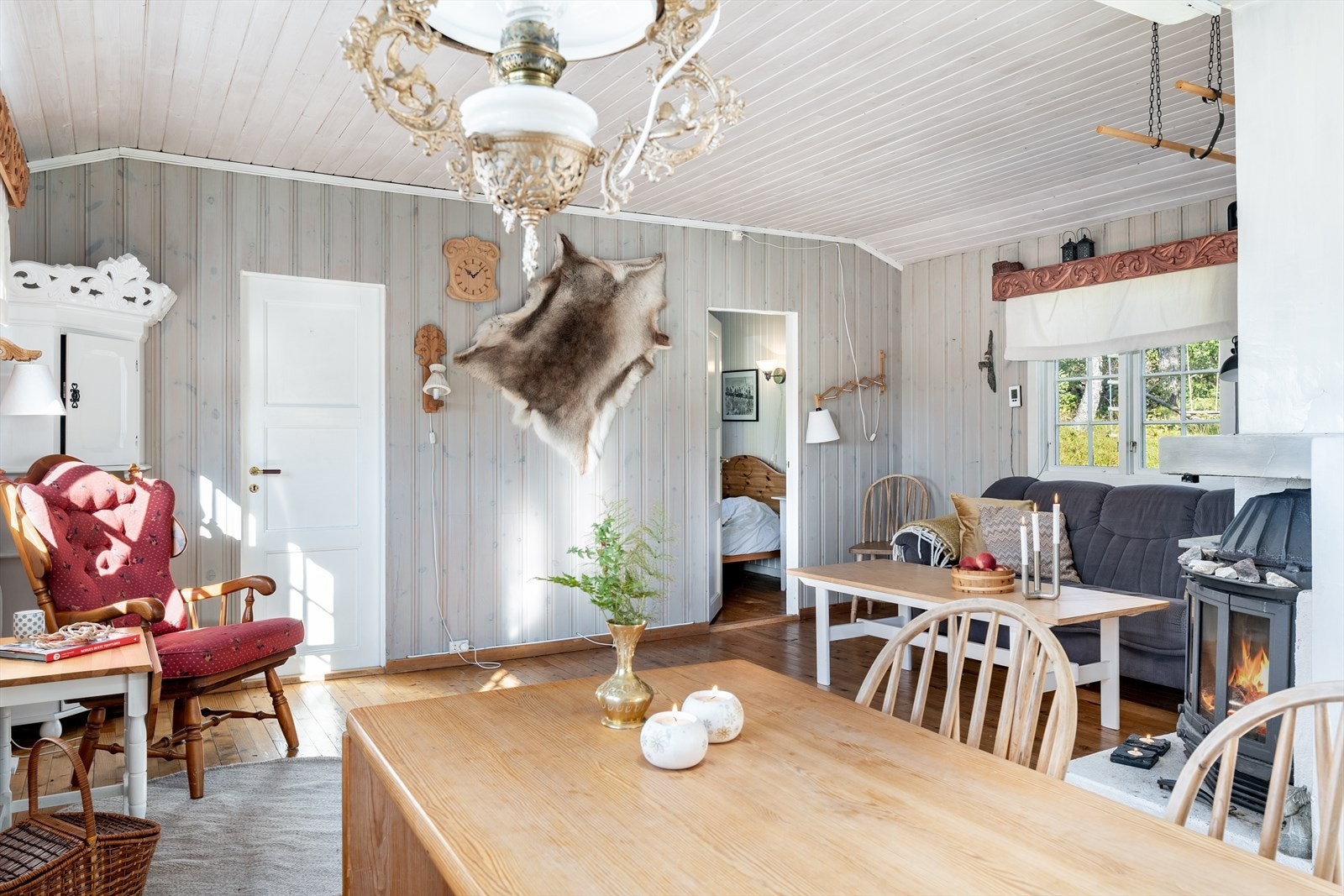 I stuen er det plass til flere brukssoner. Galleribilde