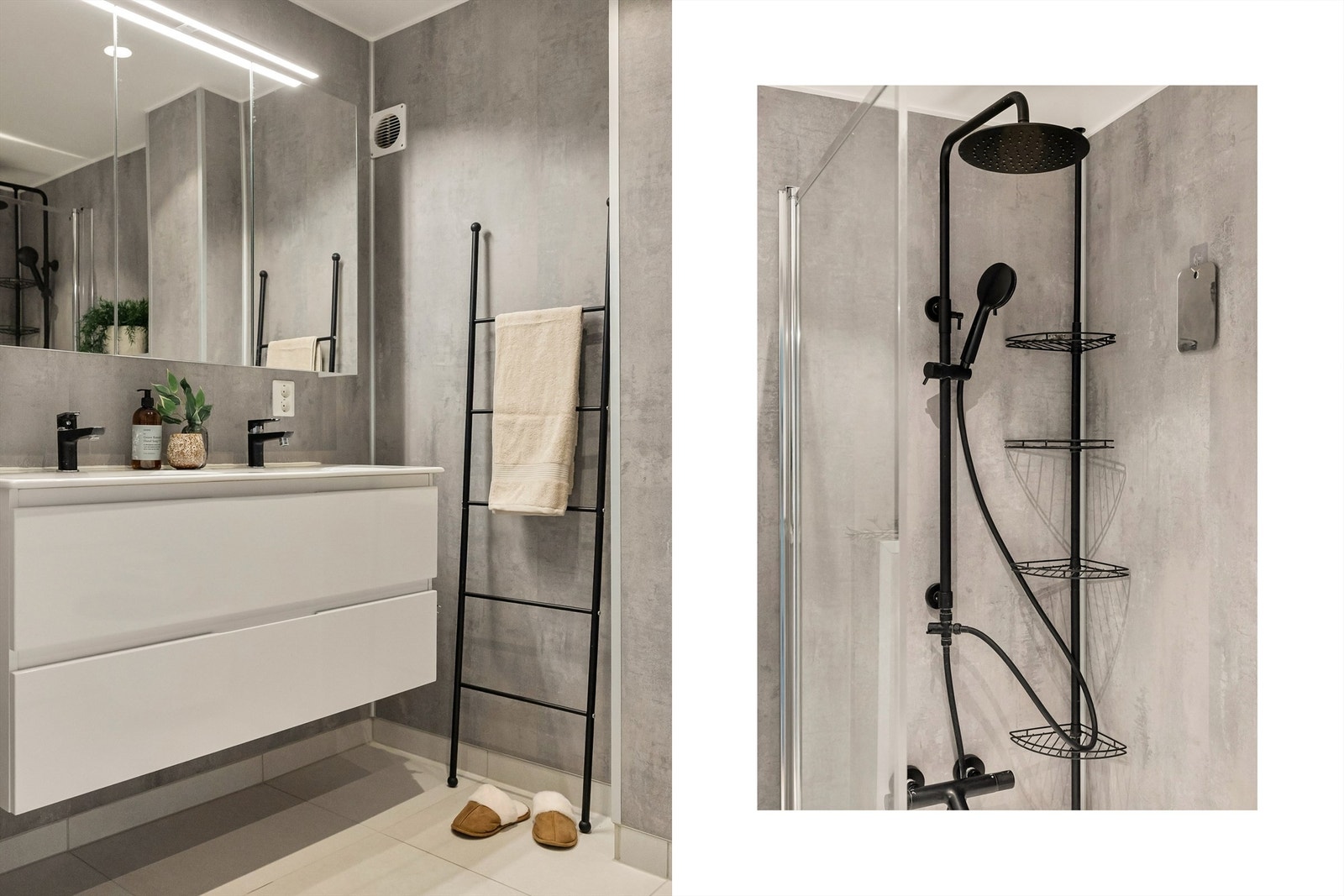 Nydelig, stilrent bad Galleribilde