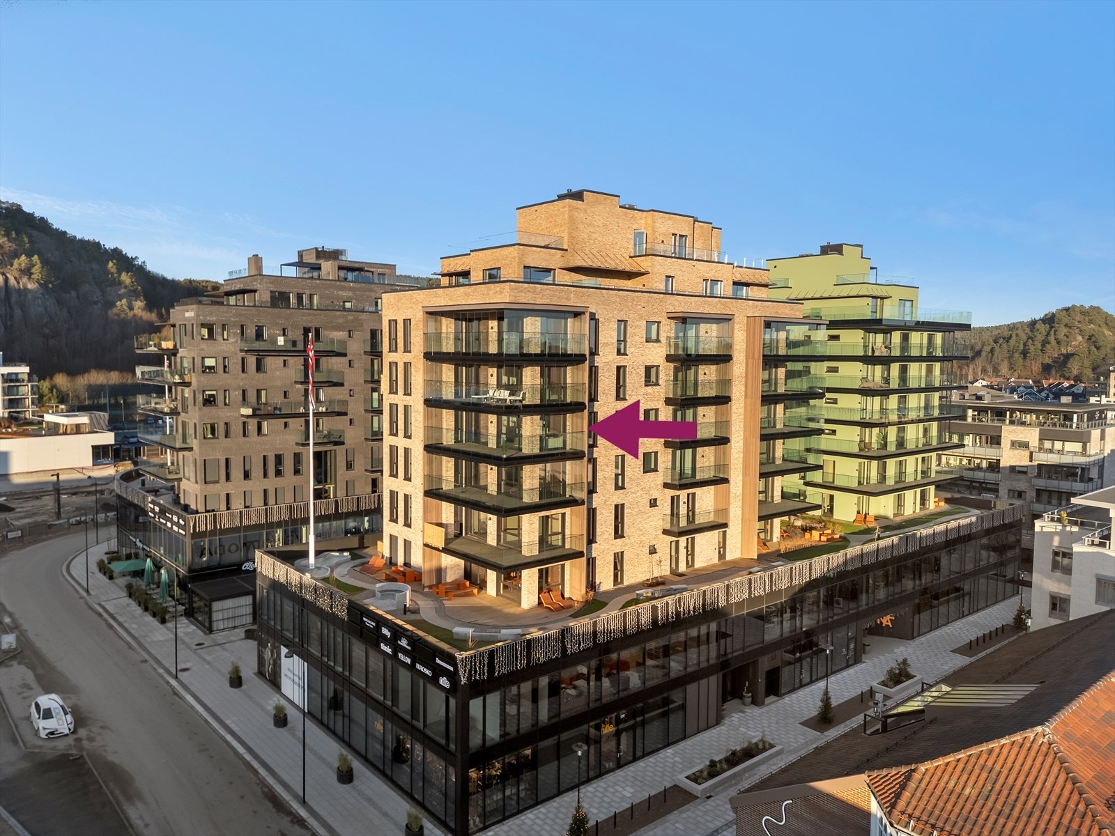 Utsikten fra leiligheten er formidabel Galleribilde