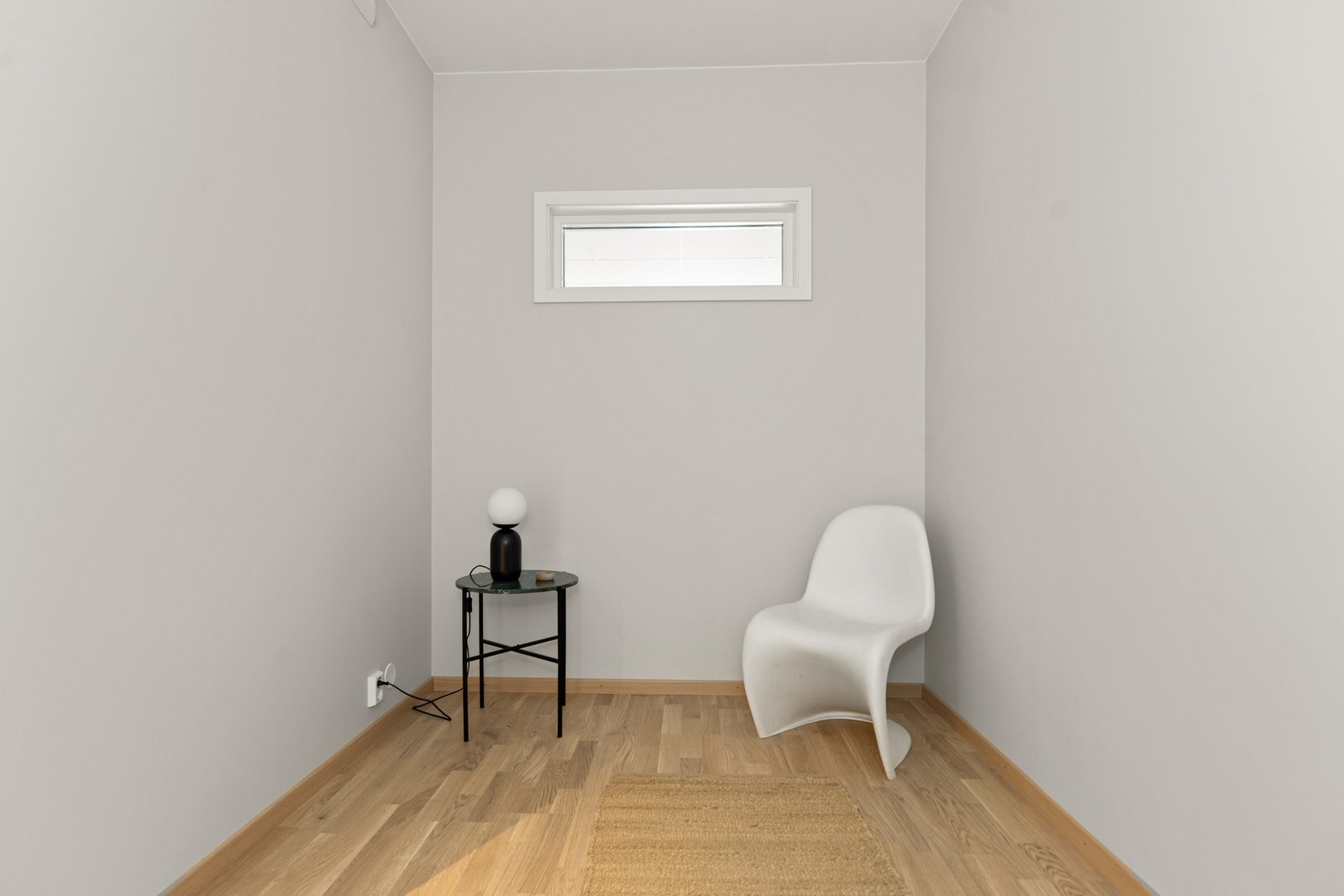 Dette rommet er i seksjoneringen tegnet inn som bod, men kan like gjerne benyttes som hjemmekontor. Galleribilde