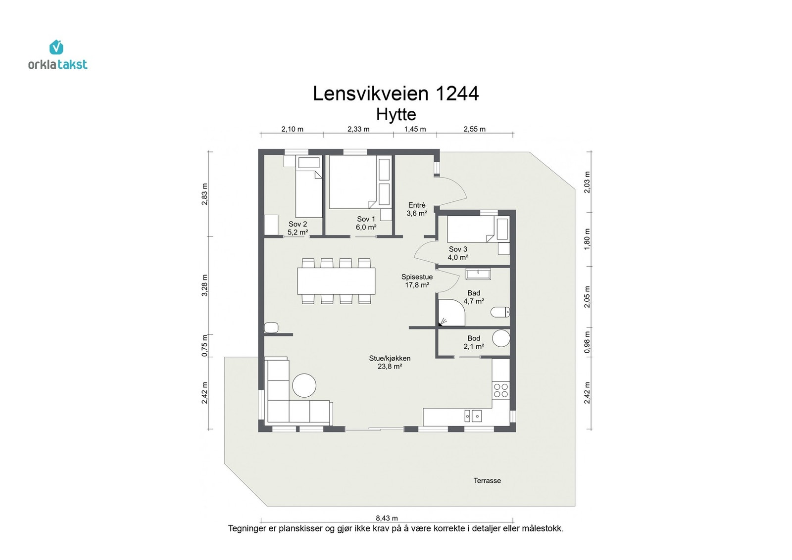 Planskisse Galleribilde