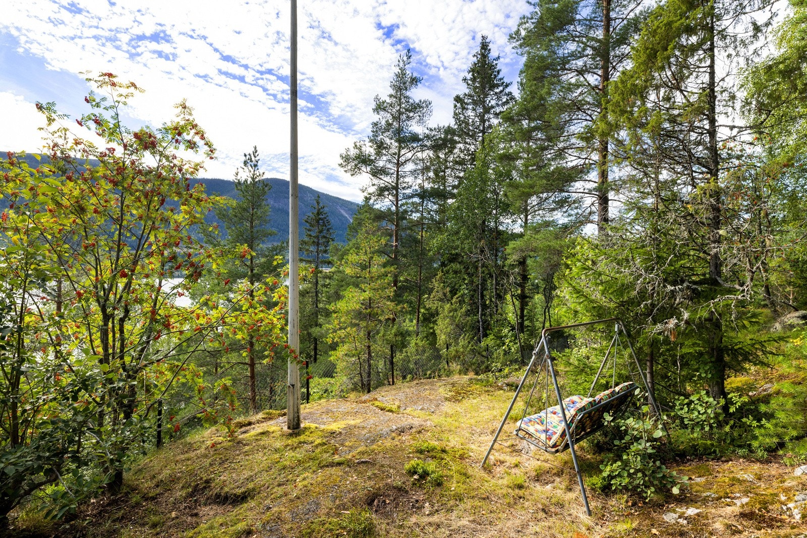 Hytten er omringet av naturskjønne omgivelser. Galleribilde