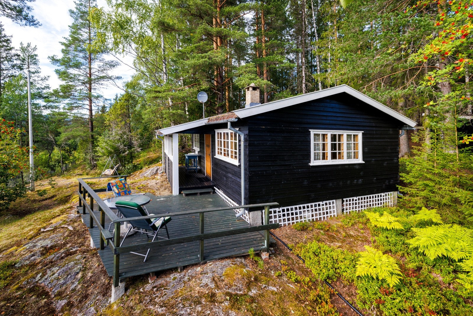 Her kan en sitte i solen og nyte morgenkaffen. Galleribilde