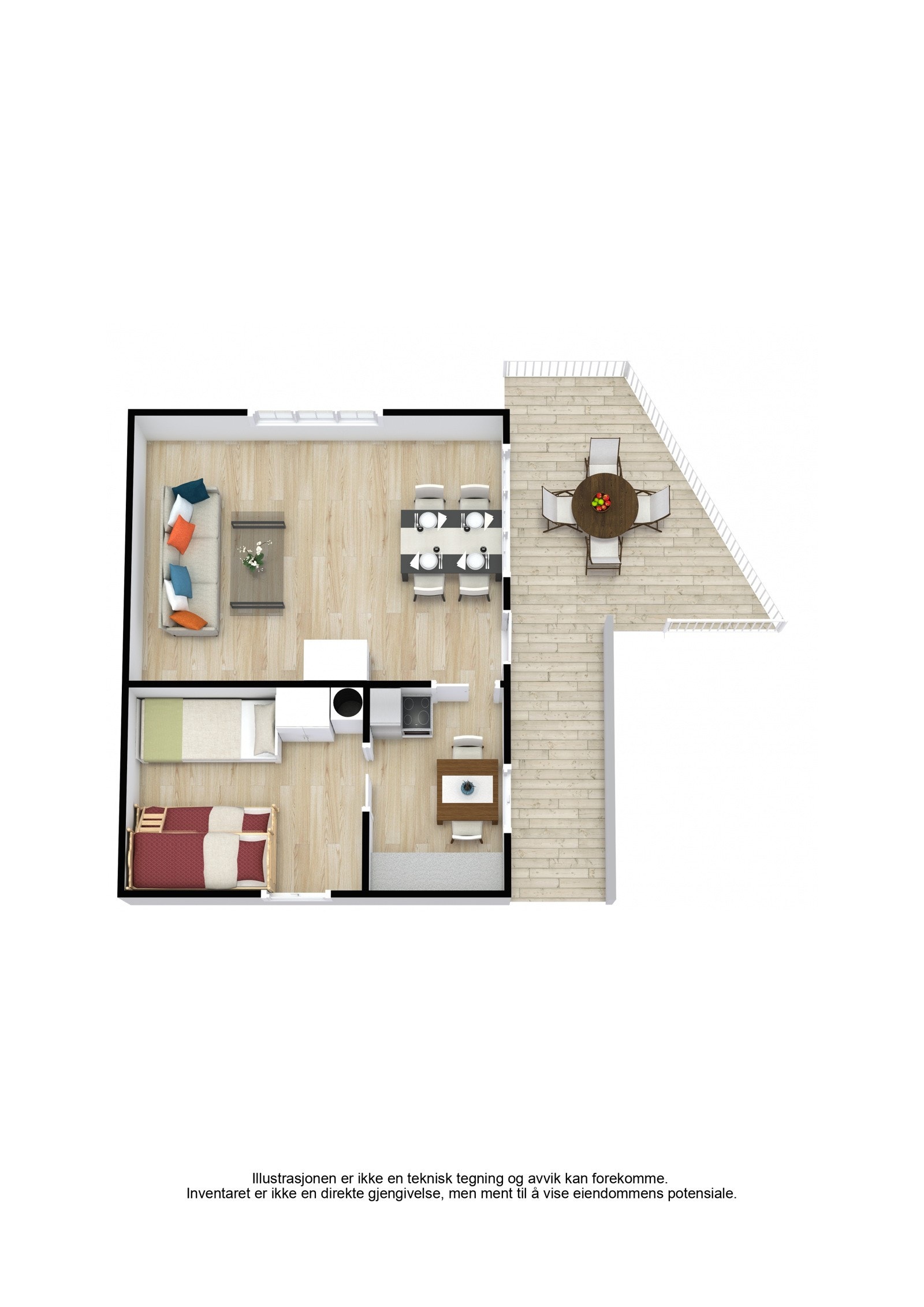 Plantegning 3D Galleribilde