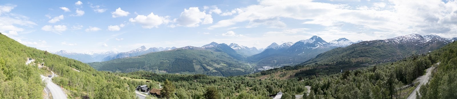 Fantastisk panoramautsikt fra området Galleribilde