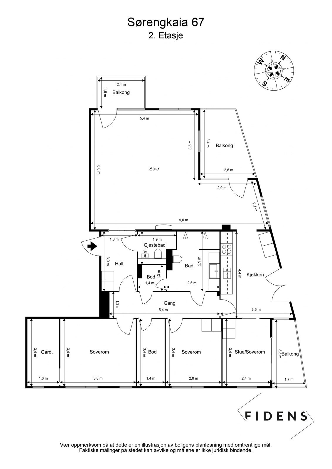 Plantegning Galleribilde