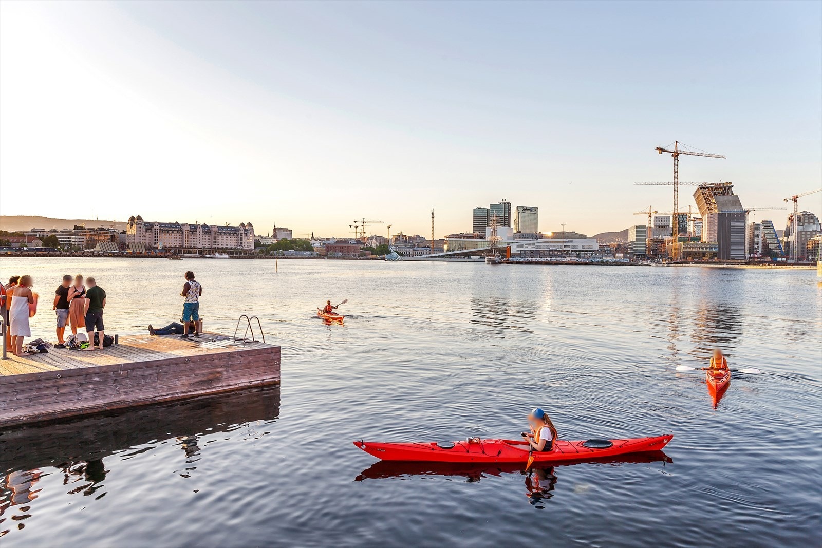 Umiddelbar nærhet til et kveldsbad eller padletur etter jobb. Galleribilde