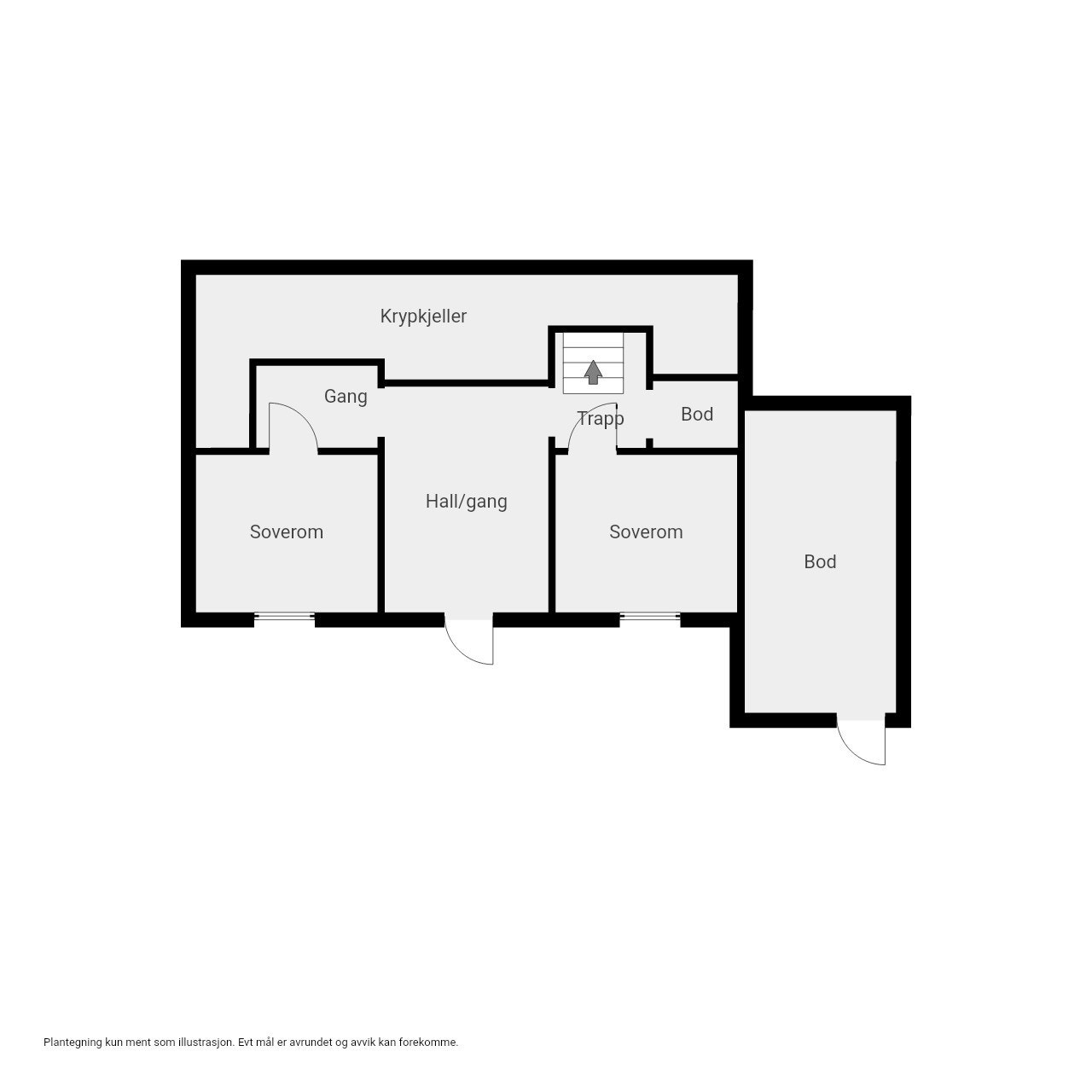 Plantegning underetasje Galleribilde