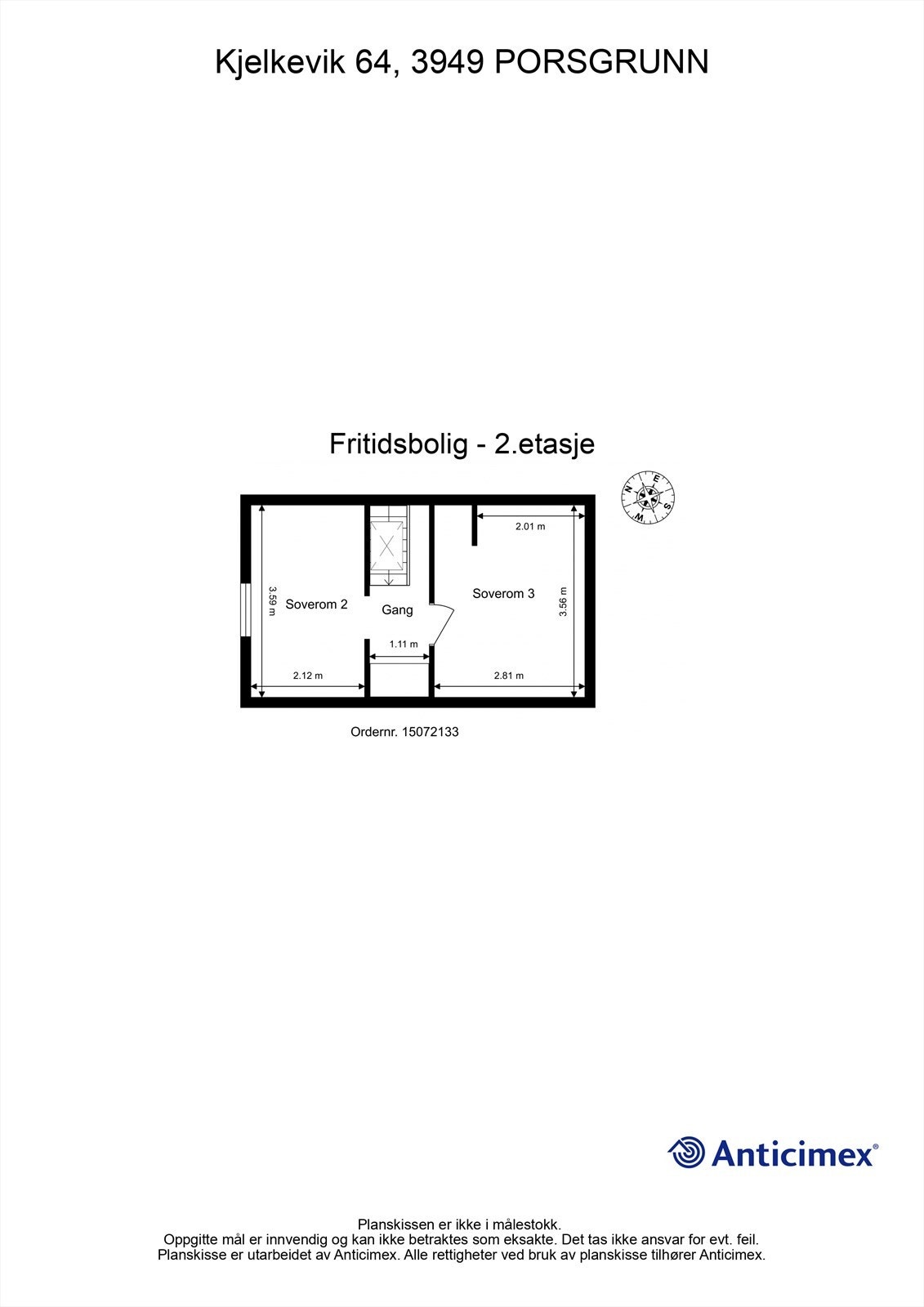 Plantegning- 2. etasje. Galleribilde