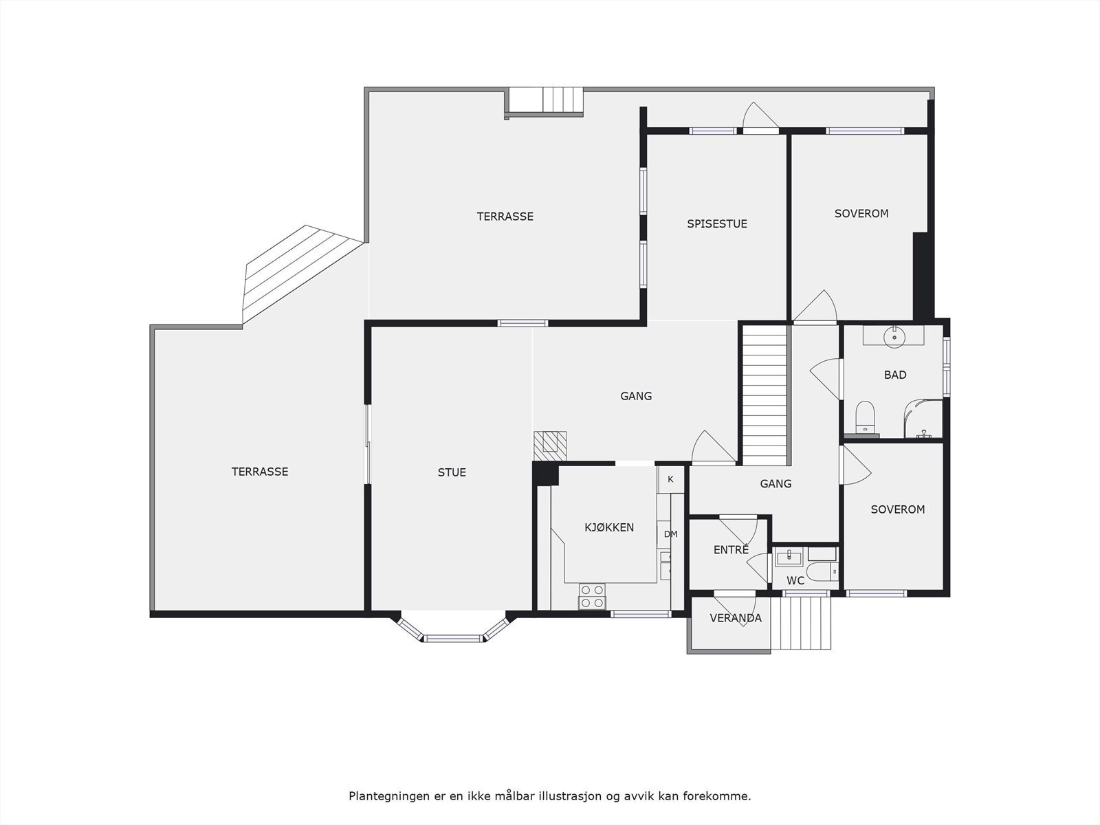 Plantegning 1. etasje. Galleribilde