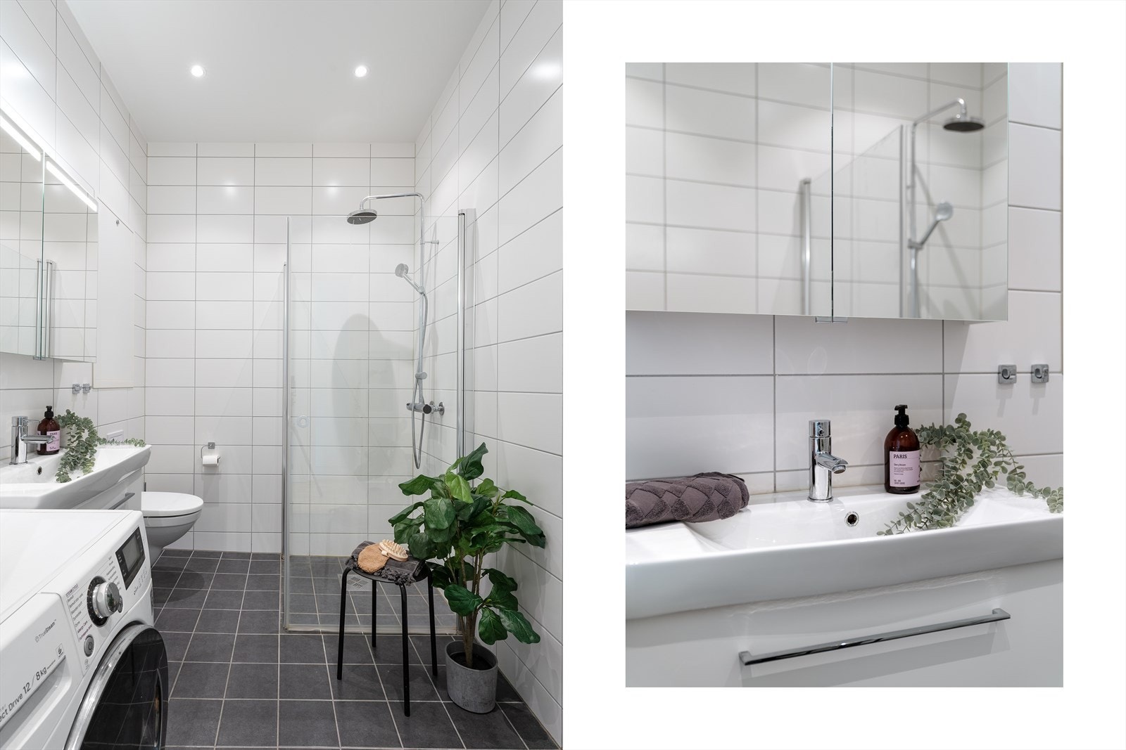 - Som nevnt tidligere er det behagelige varmekabler i gulvet på badet - Galleribilde